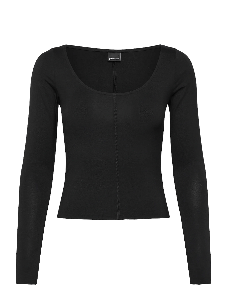Gina Tricot - Soft layering yoga top - hauts à manches longues - black (9000) - 1