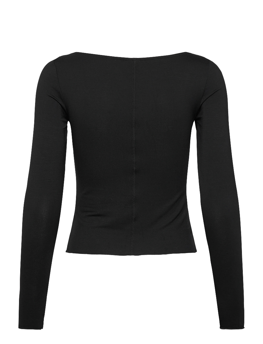 Gina Tricot - Soft layering yoga top - hauts à manches longues - black (9000) - 2