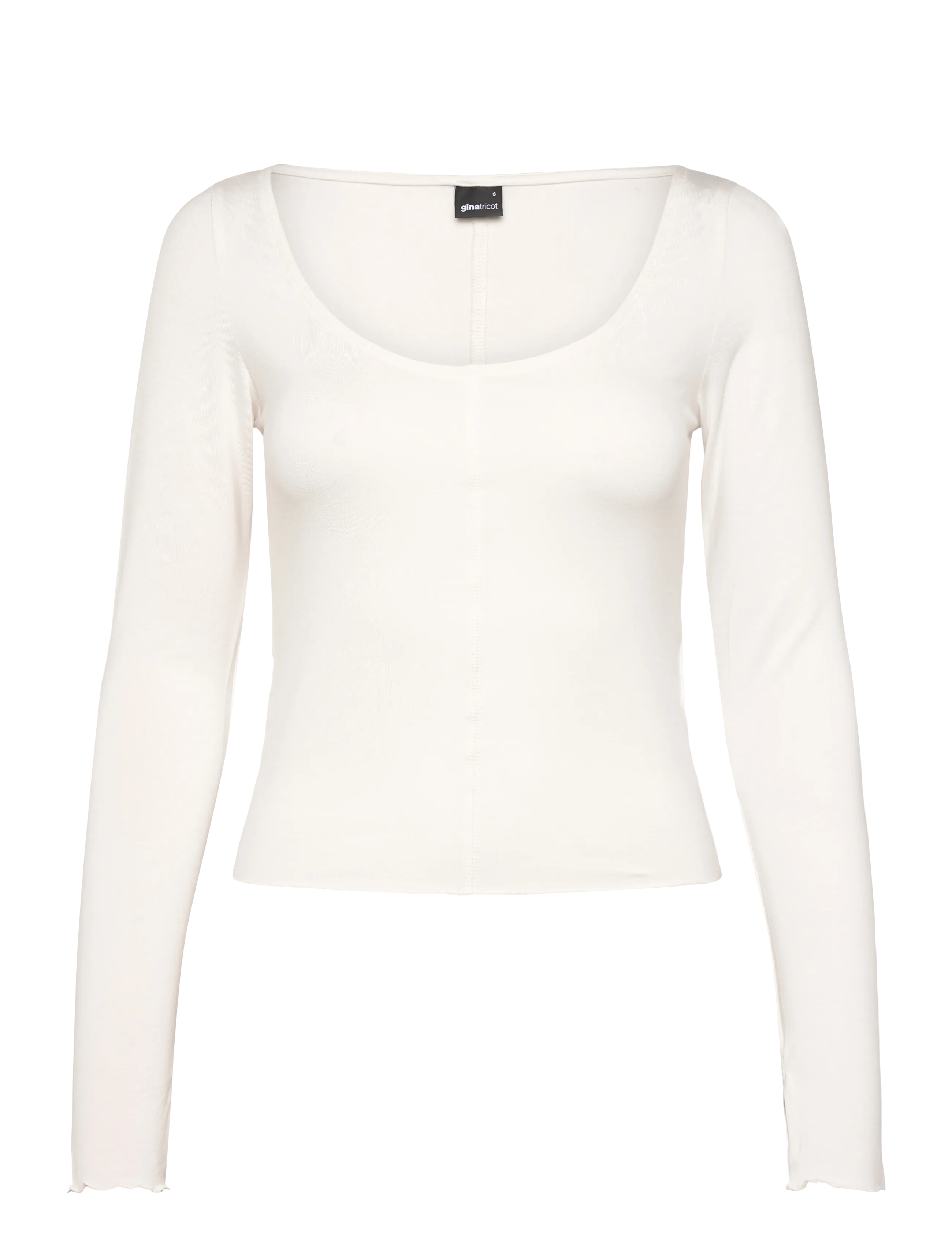 Gina Tricot Soft layering yoga top - Långärmade toppar - GARDENIA (1496) / cream