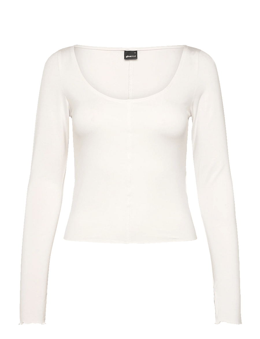 Gina Tricot - Soft layering yoga top - langärmlige tops - gardenia (1496) - 1