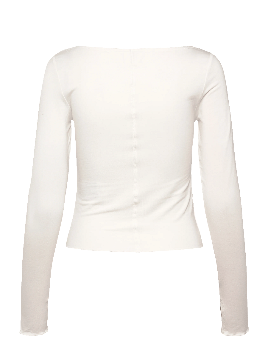 Gina Tricot - Soft layering yoga top - langärmlige tops - gardenia (1496) - 2