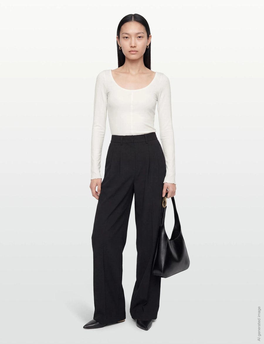 Gina Tricot - Soft layering yoga top - langärmlige tops - gardenia (1496) - 0