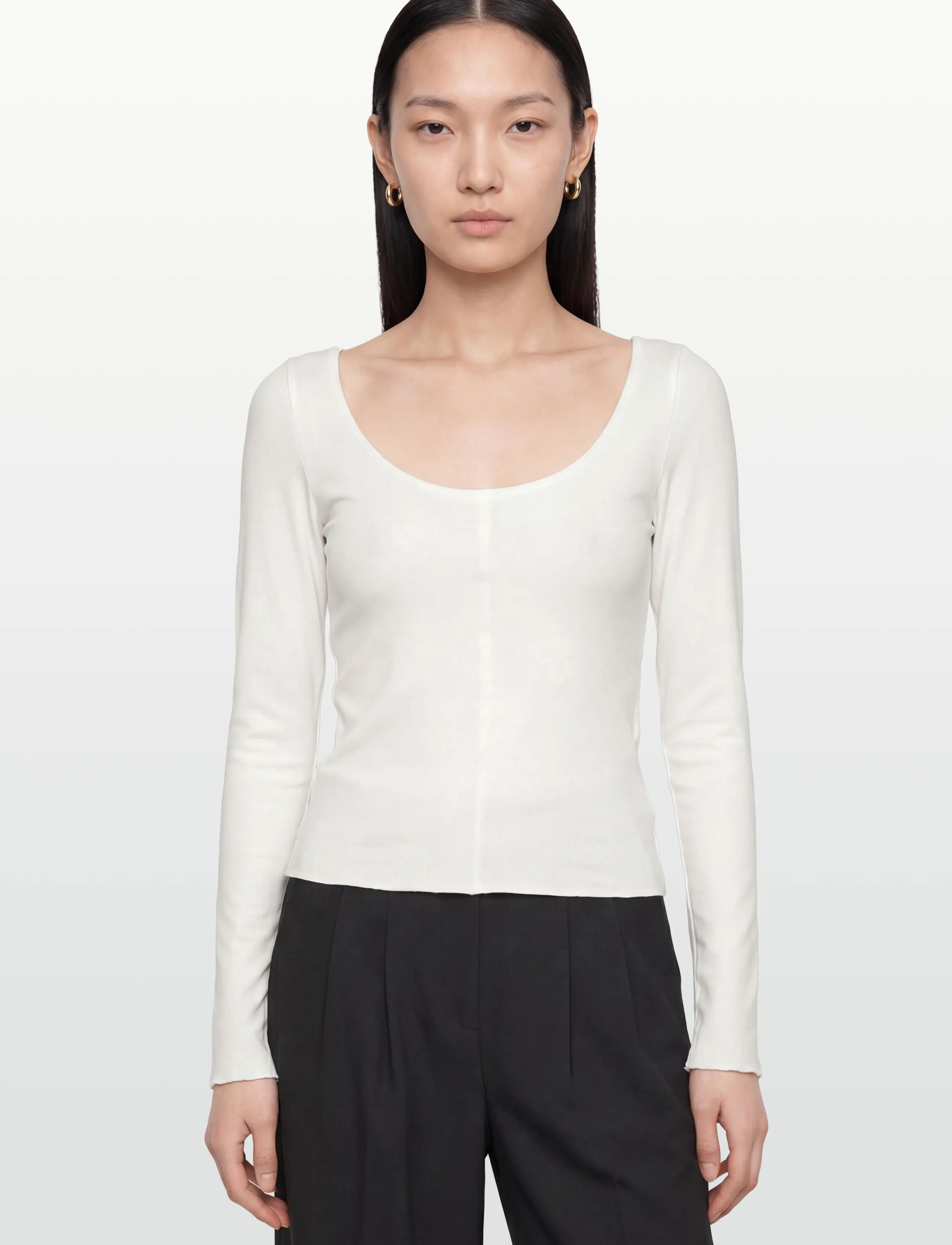 Gina Tricot - Soft layering yoga top - langærmede toppe - gardenia (1496) - 3