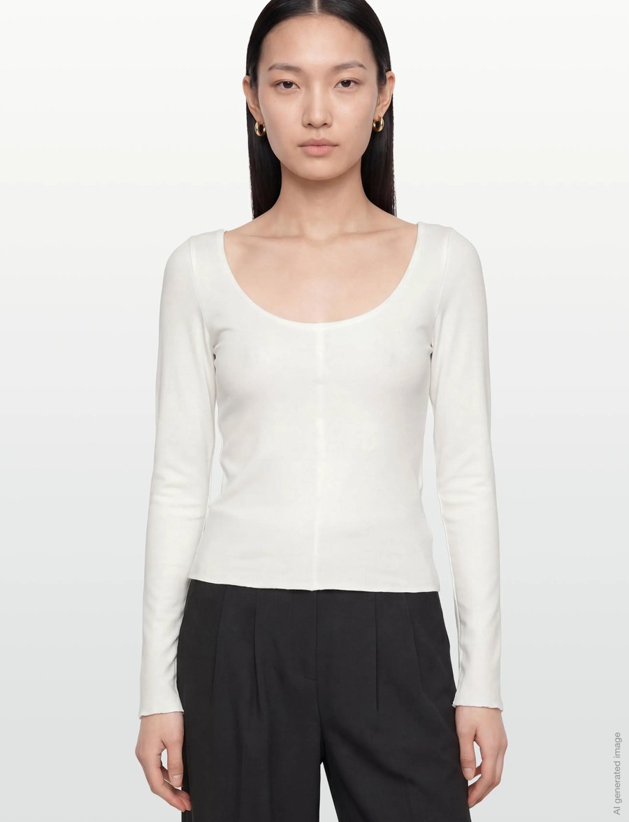 Gina Tricot - Soft layering yoga top - langärmlige tops - gardenia (1496) - 3