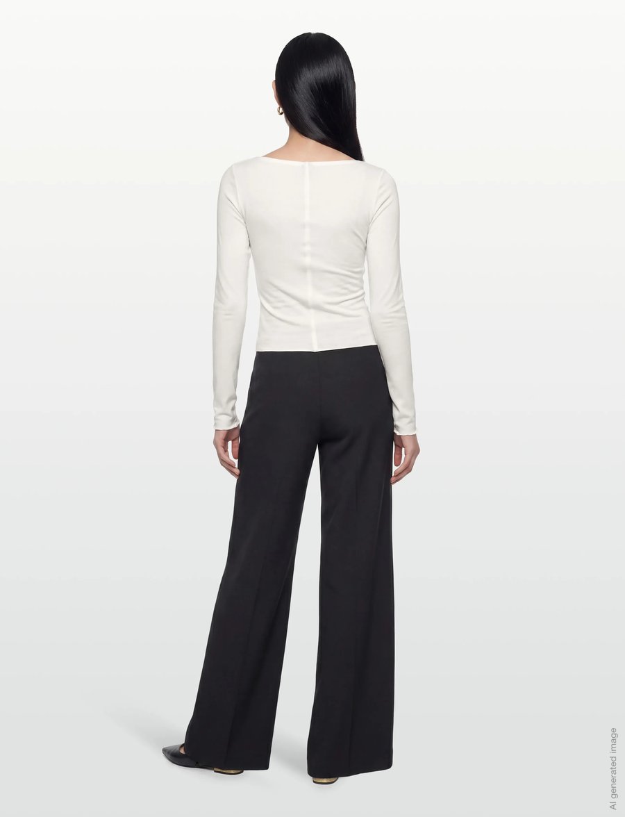 Gina Tricot - Soft layering yoga top - langärmlige tops - gardenia (1496) - 4
