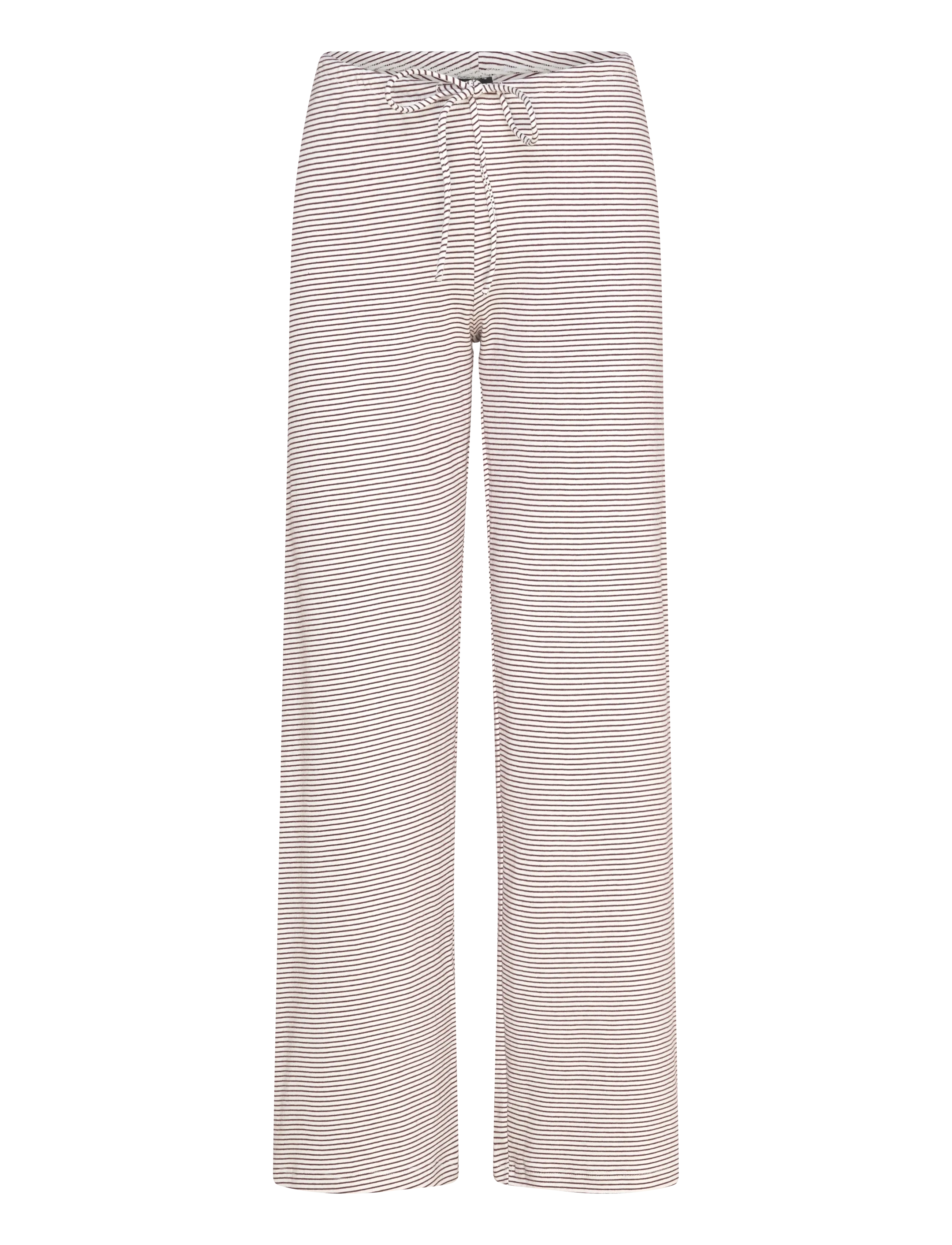 Gina Tricot Stripe loungewear trousers - Sweatpants - RIORED/WHITE STRIPE / cream