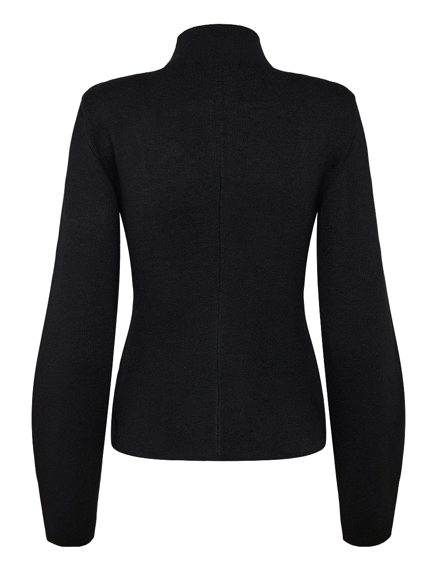 Gina Tricot - Shaped knitted cardigan - koftor - black (9000) - 1