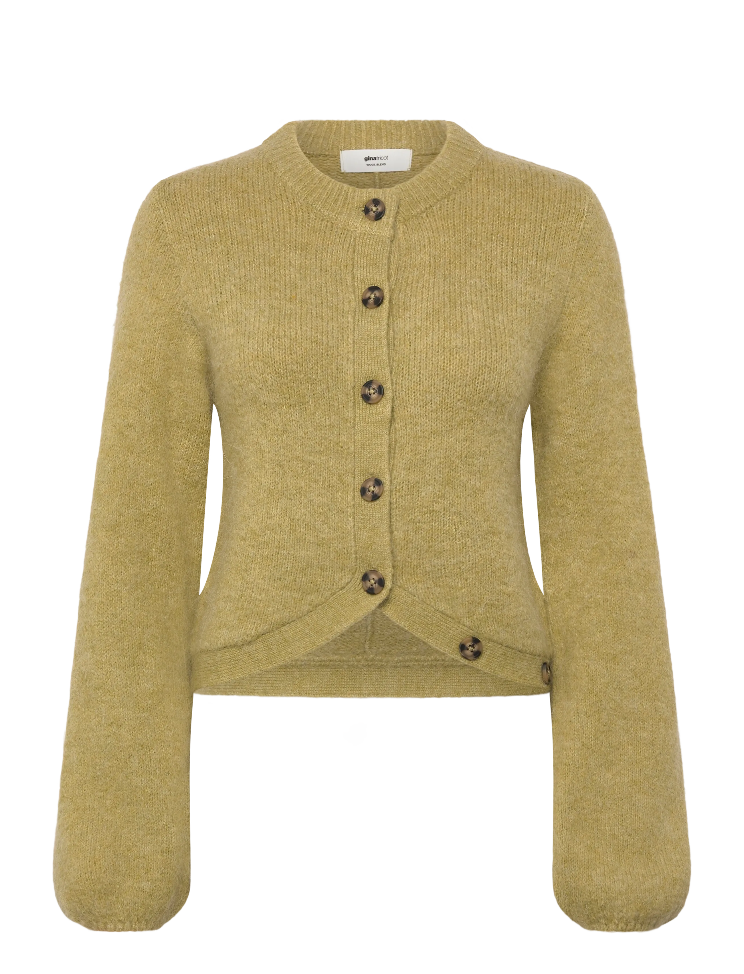 Gina Tricot Knitted Cardigan, S, Knitwear, Khakigrün - Cardigans, Frauen