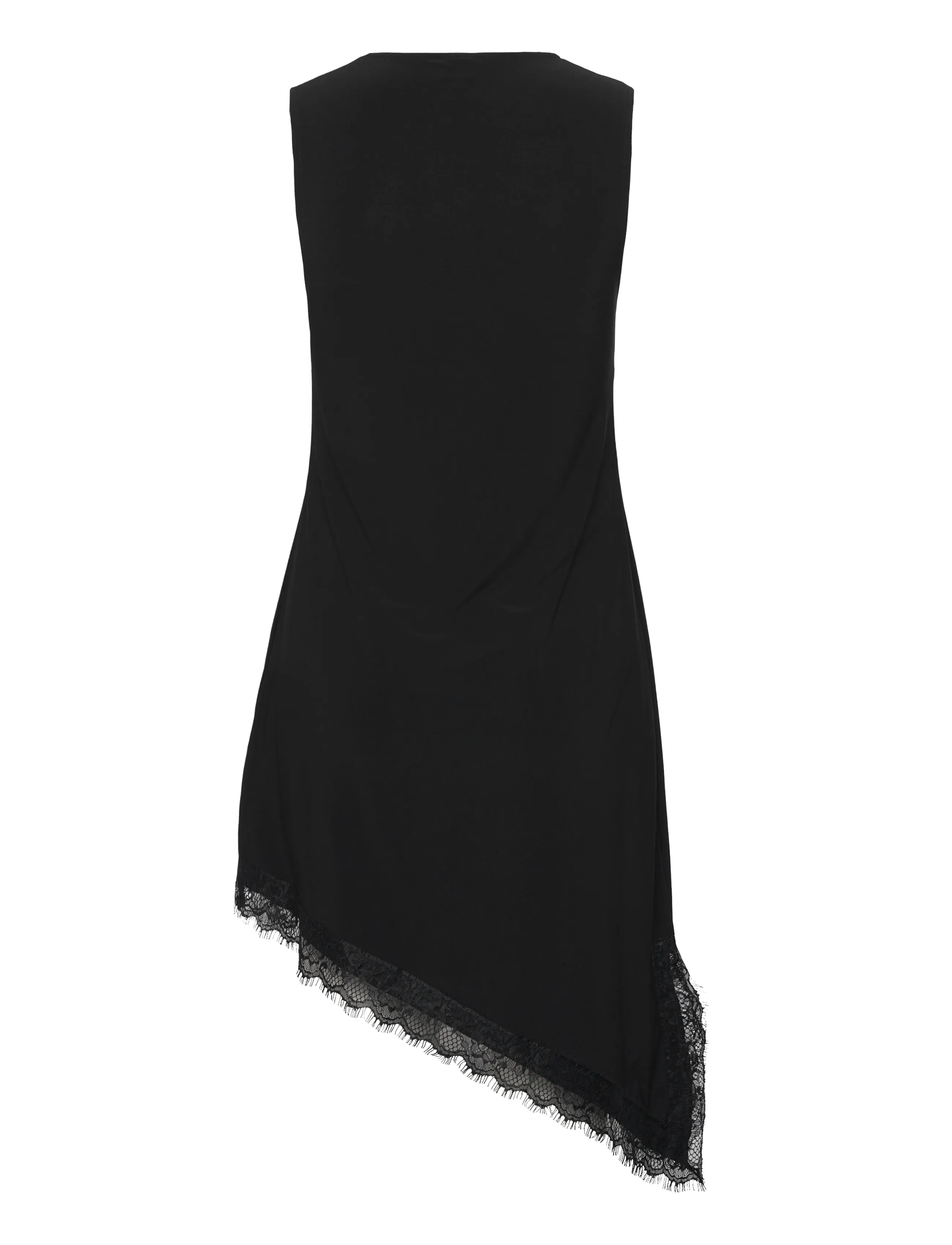 Gina Tricot - Asymmetric lace detail tunic - black (9000) - 1