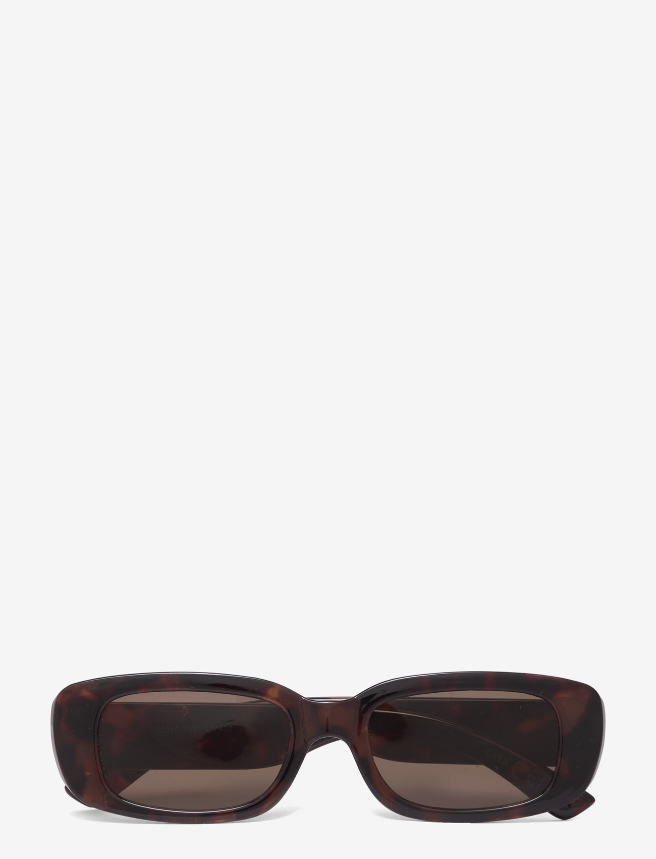 Gina Tricot - Slim rectangular sunglasses - kandilise raamiga - turtle (7171) - 0