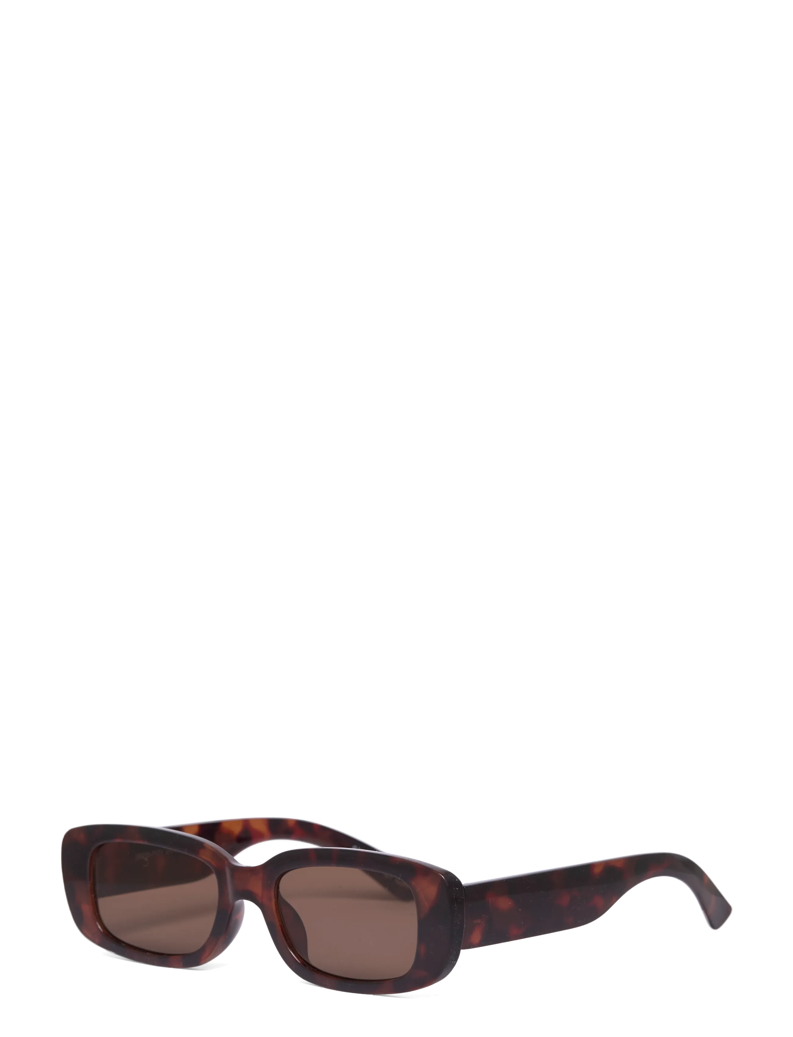 Gina Tricot - Slim rectangular sunglasses - kandilise raamiga - turtle (7171) - 1