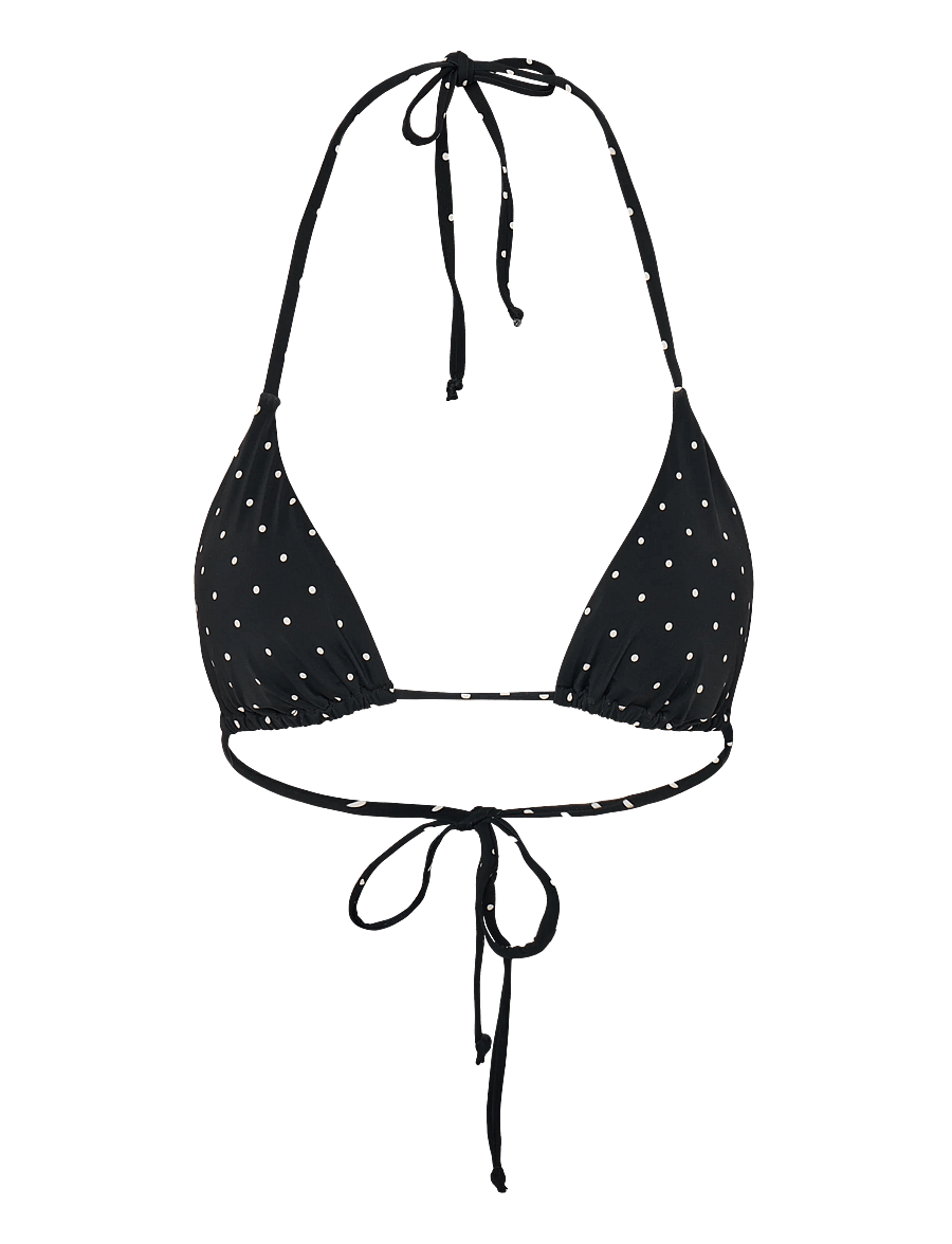 Gina Tricot - Bikini triangle top - trekantsbikinier - black dot (9361) - 0