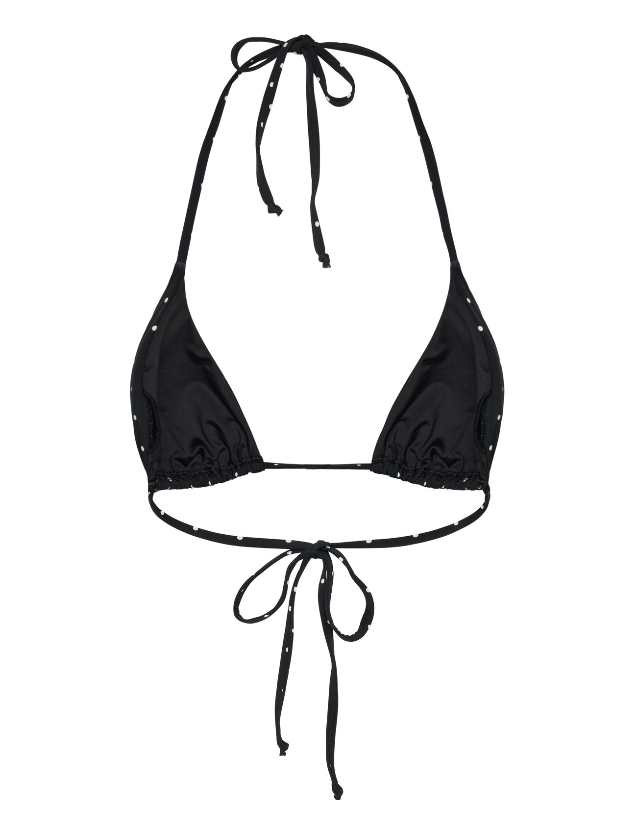 Gina Tricot - Bikini triangle top - black dot (9361) - 1
