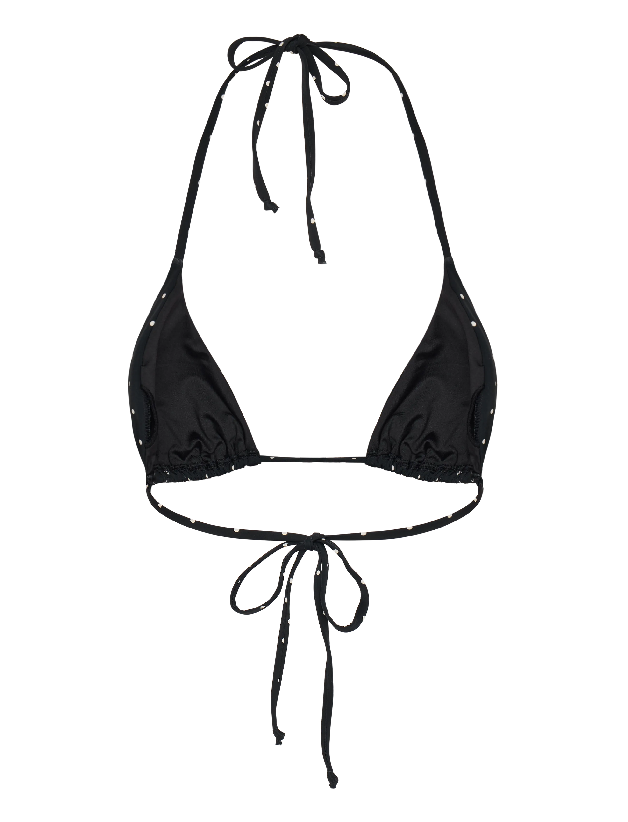 Gina Tricot - Bikini triangle top - black dot (9361) - 1
