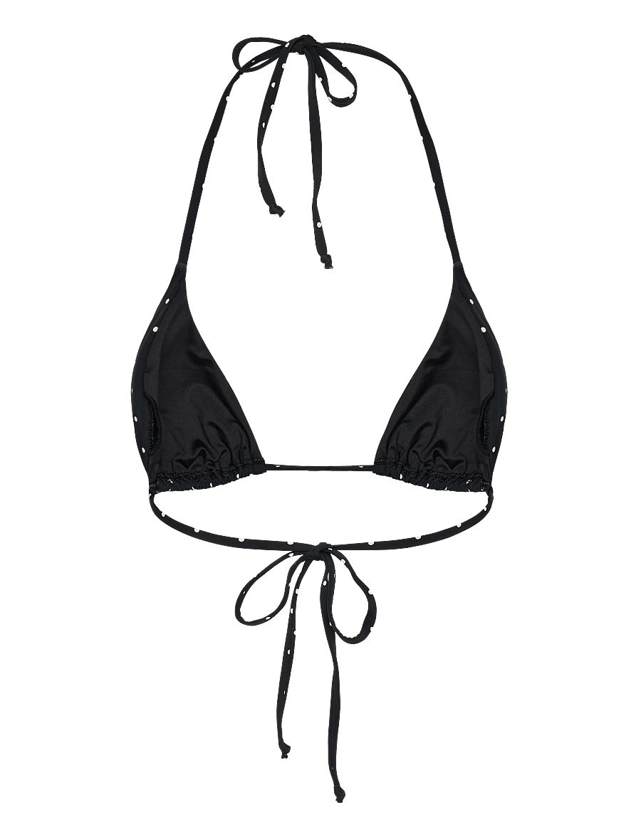 Gina Tricot - Bikini triangle top - trekantsbikinier - black dot (9361) - 1