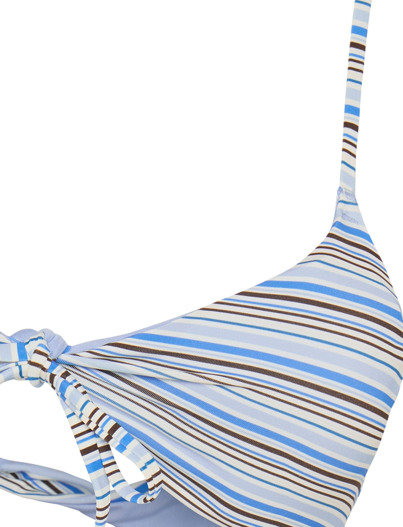 Gina Tricot - Front tie bikini top - blue stripe - 2