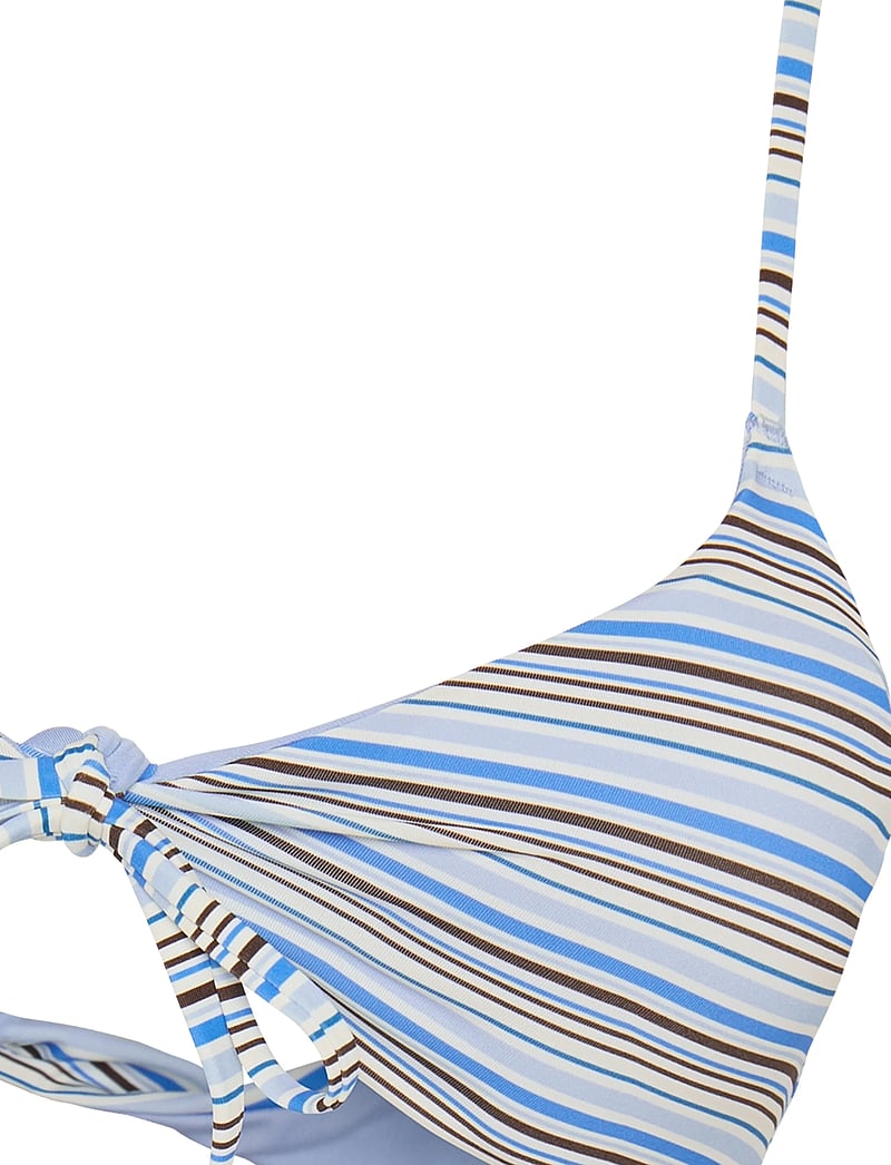 Gina Tricot - Front tie bikini top - blue stripe - 2