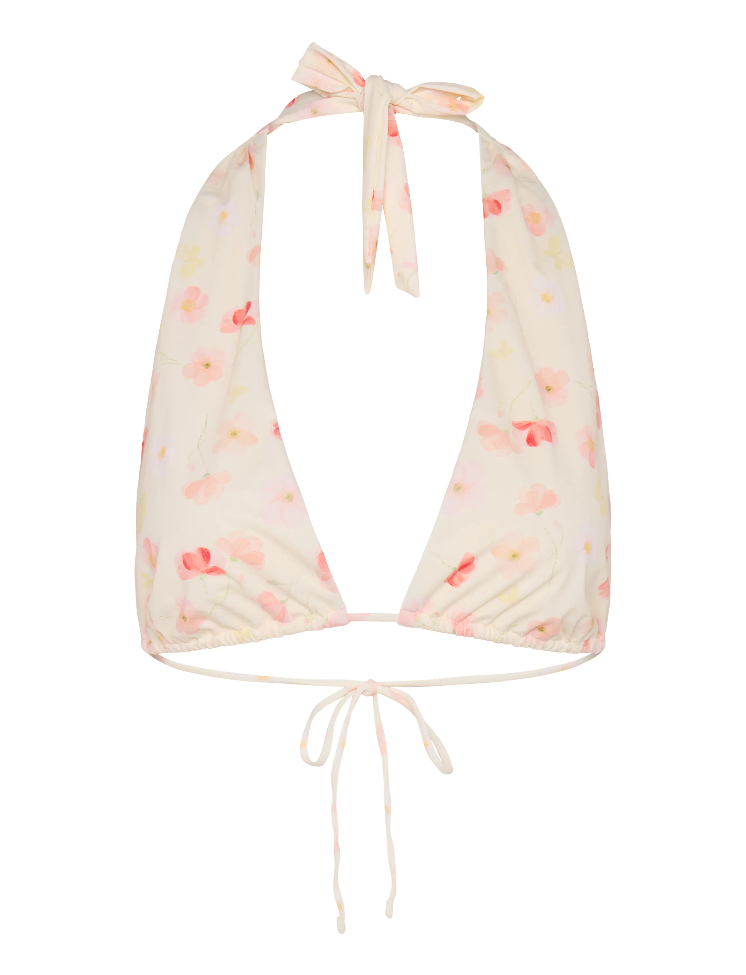 Gina Tricot - Halter triangle top - triangle bikinis - poppy aop - 0