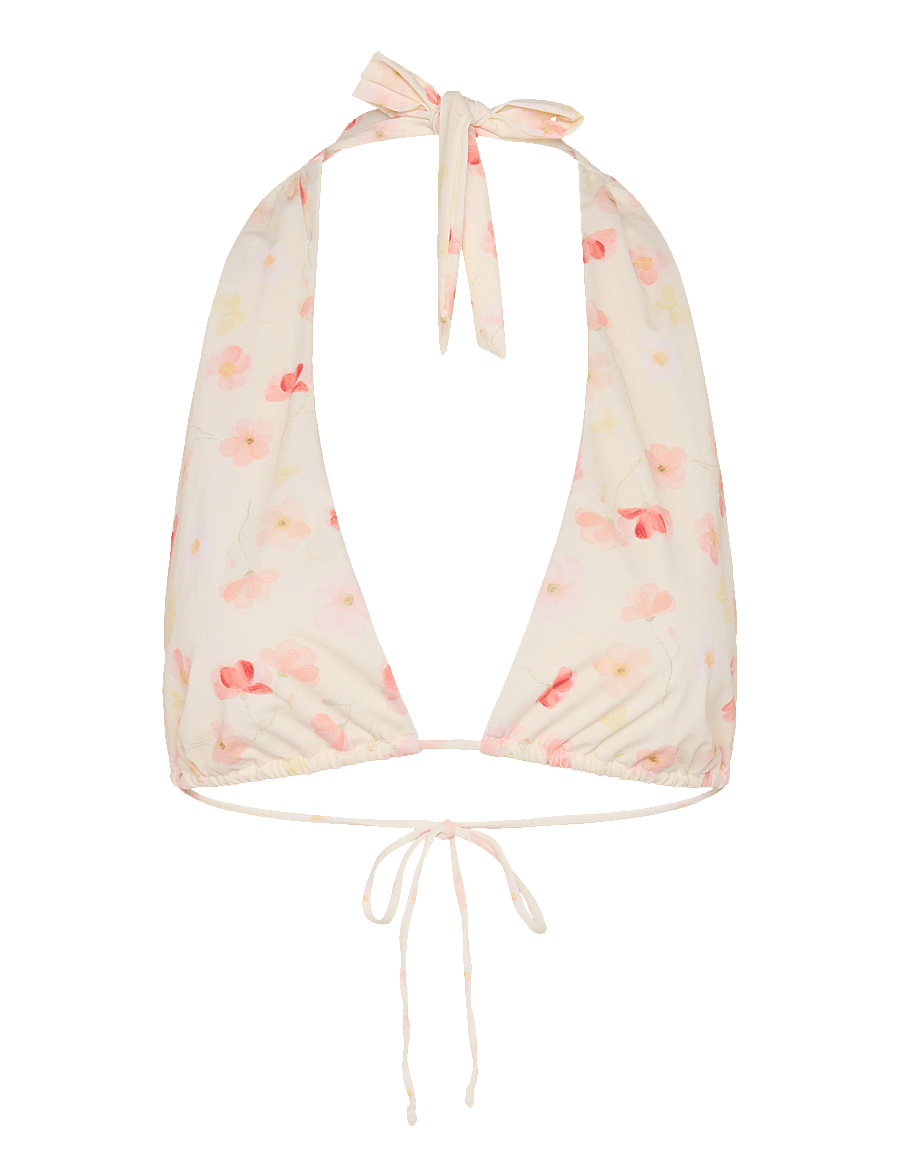 Gina Tricot - Halter triangle top - poppy aop - 0