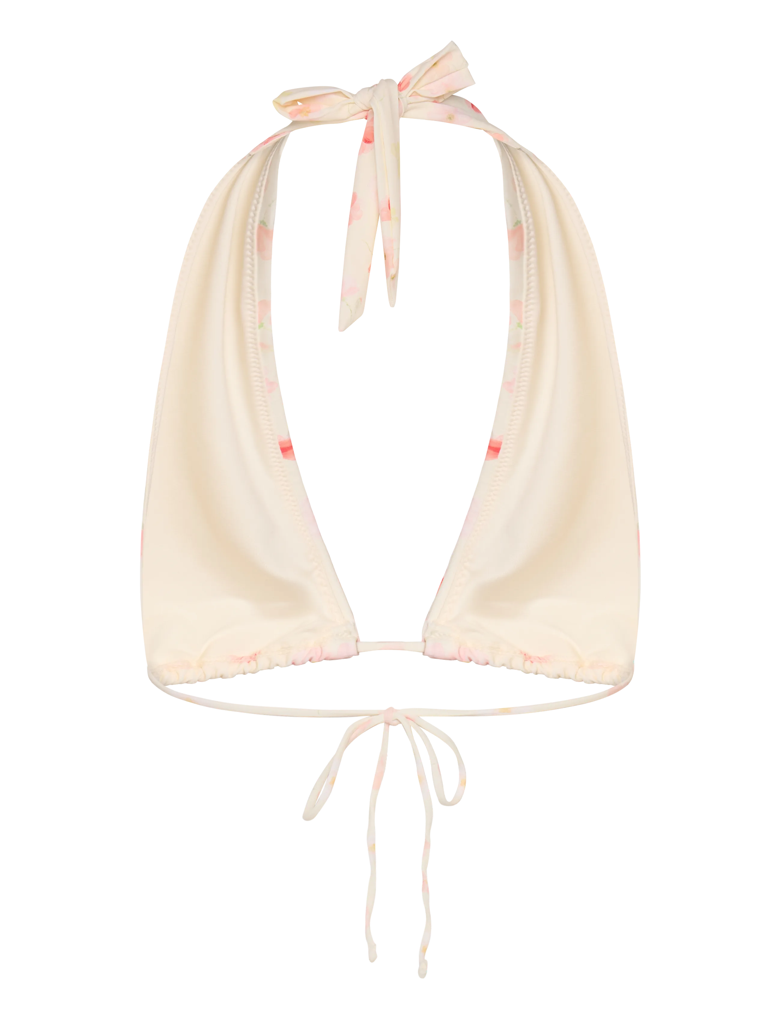 Gina Tricot - Halter triangle top - trekantsbikinier - poppy aop - 1