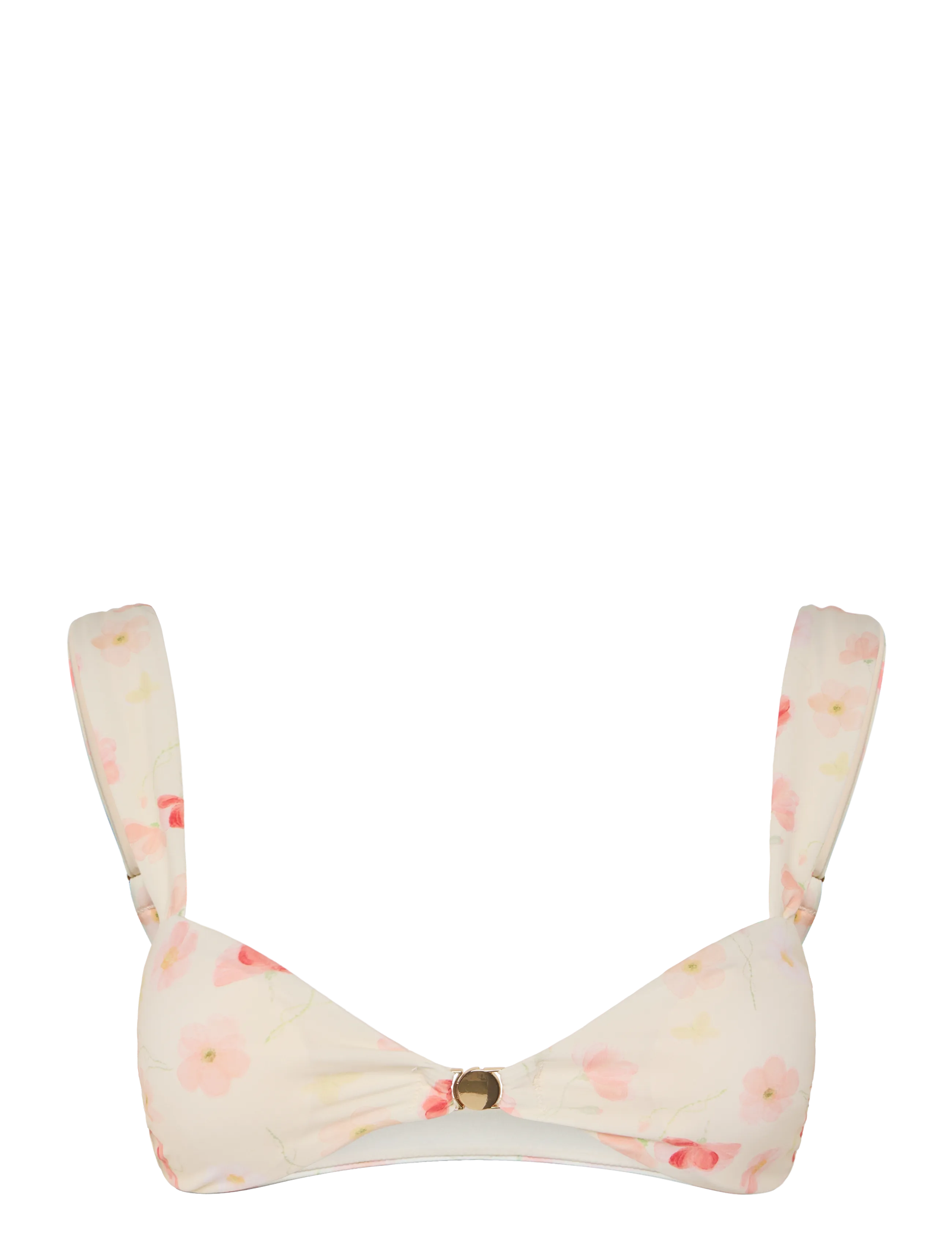 Gina Tricot Bikini Top, Kvinder, Bikini Top, Cream, Str: L
