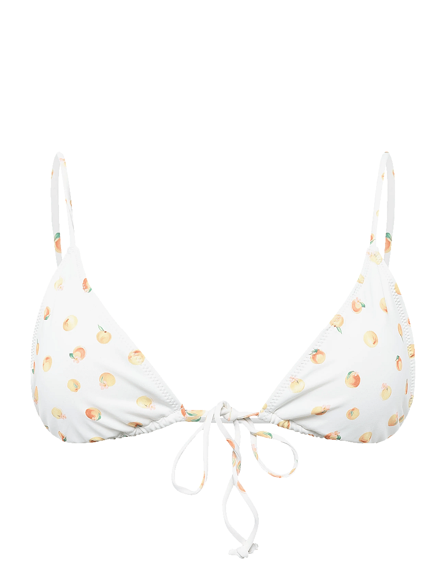 Gina Tricot - Triangle front tie bikini top - dreieck-bikini-oberteile - summer peach (2562) - 0