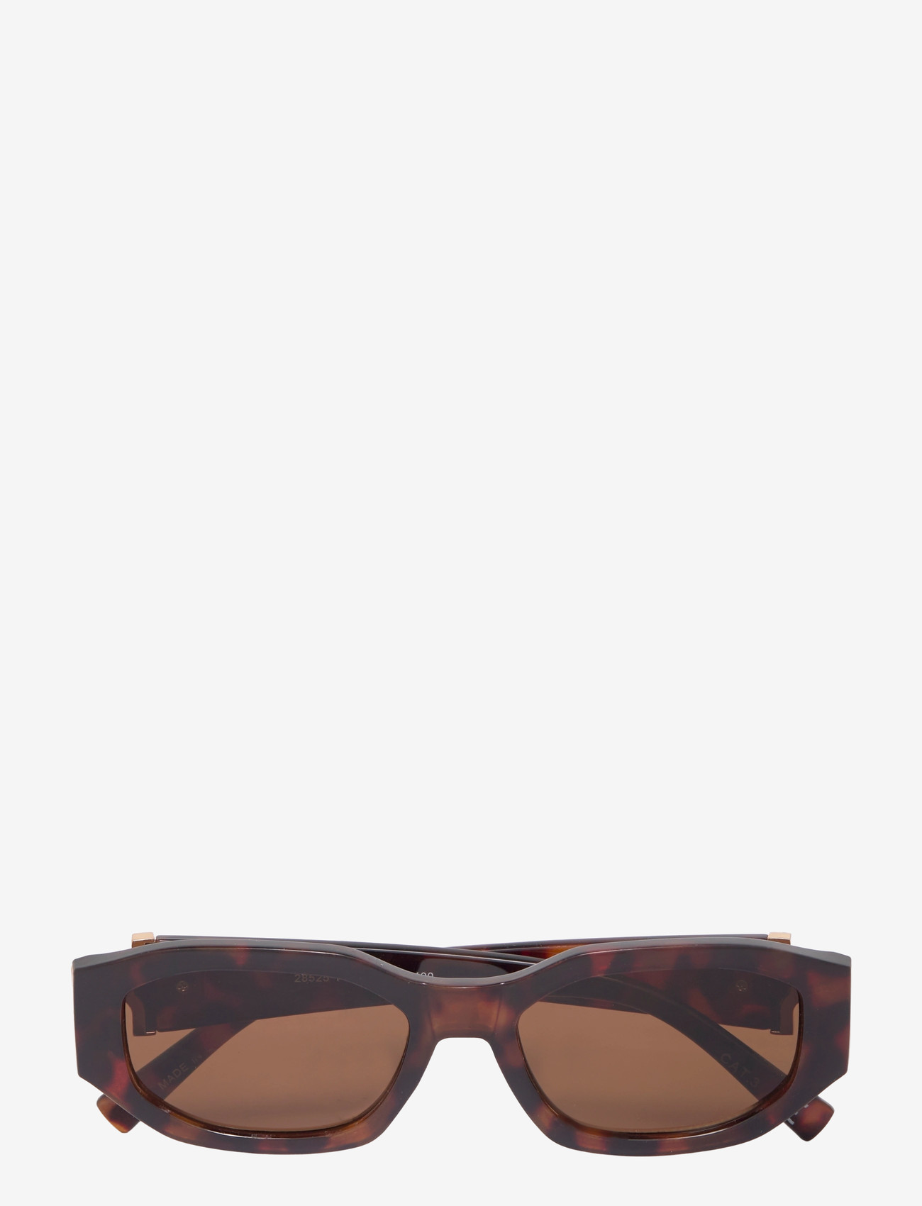 Gina Tricot - Bold sunglasses - fyrkantiga - dk turtle (7044) - 0