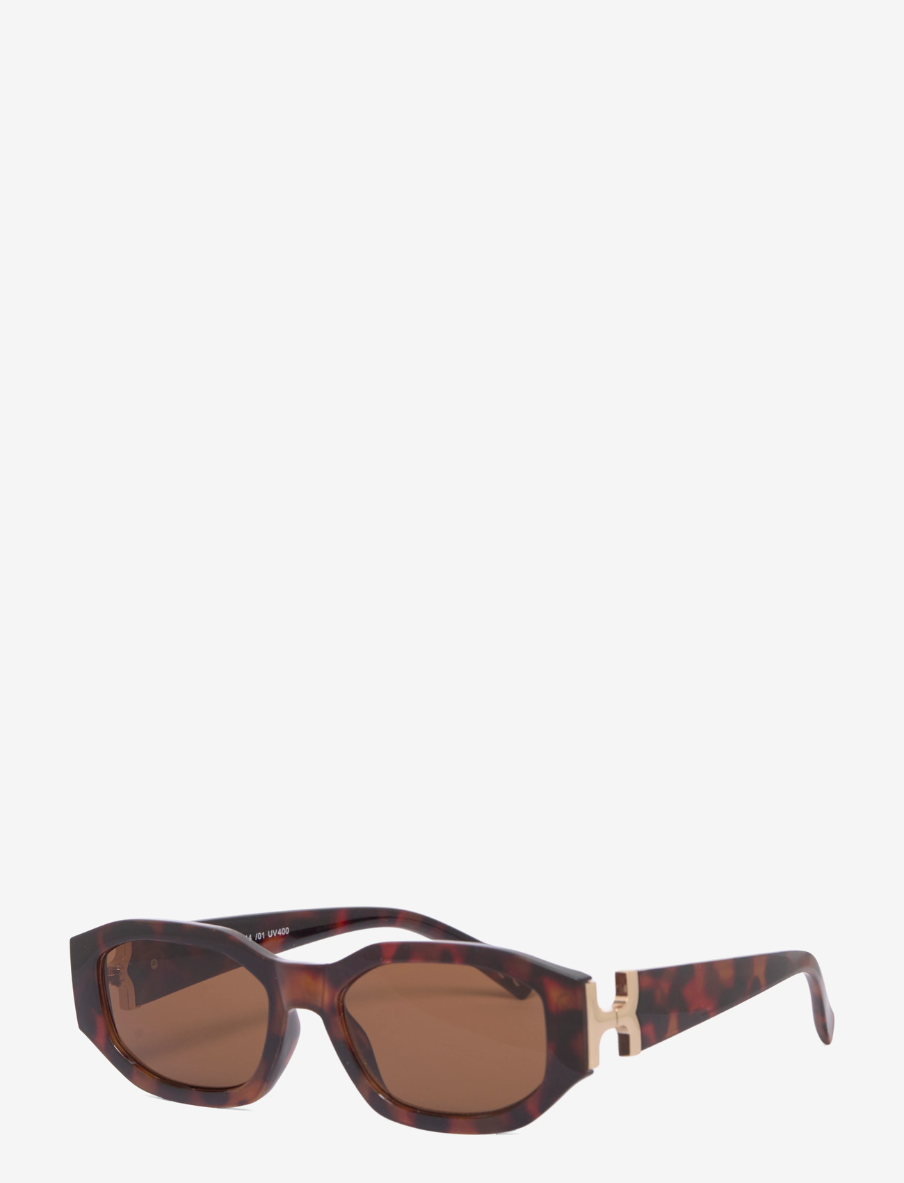 Gina Tricot - Bold sunglasses - fyrkantiga - dk turtle (7044) - 1
