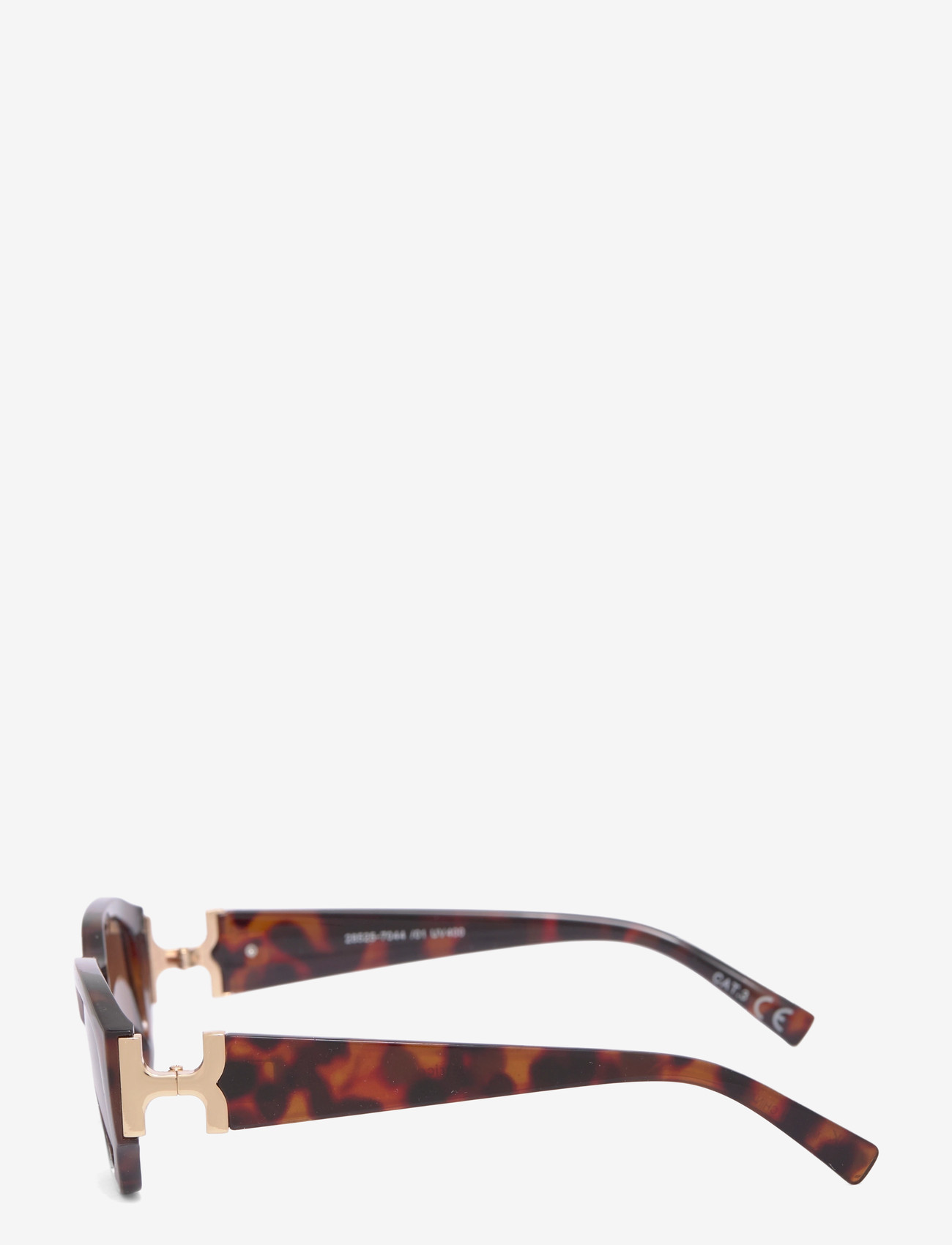 Gina Tricot - Bold sunglasses - fyrkantiga - dk turtle (7044) - 2