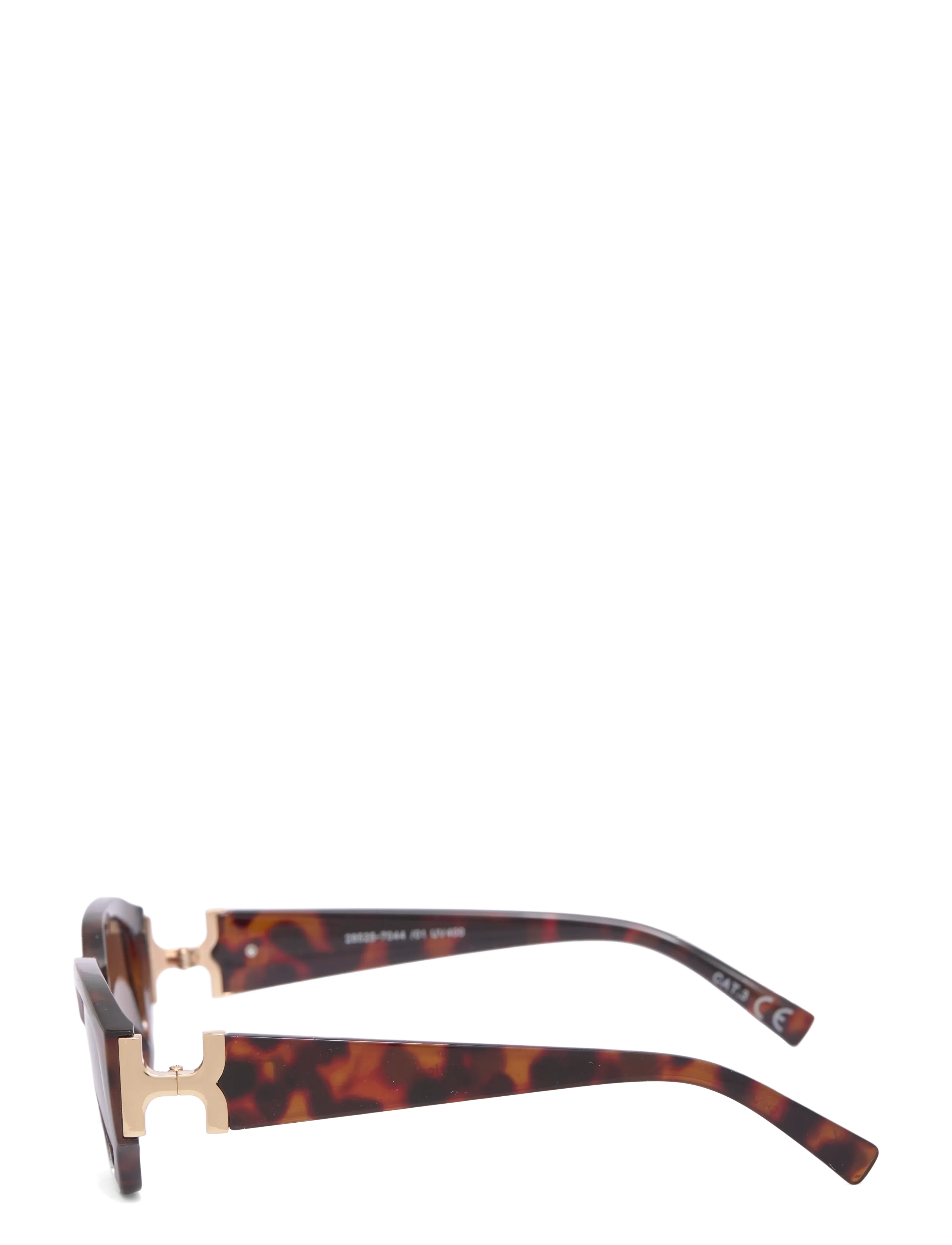 Gina Tricot - Bold sunglasses - kandilise raamiga - dk turtle (7044) - 2