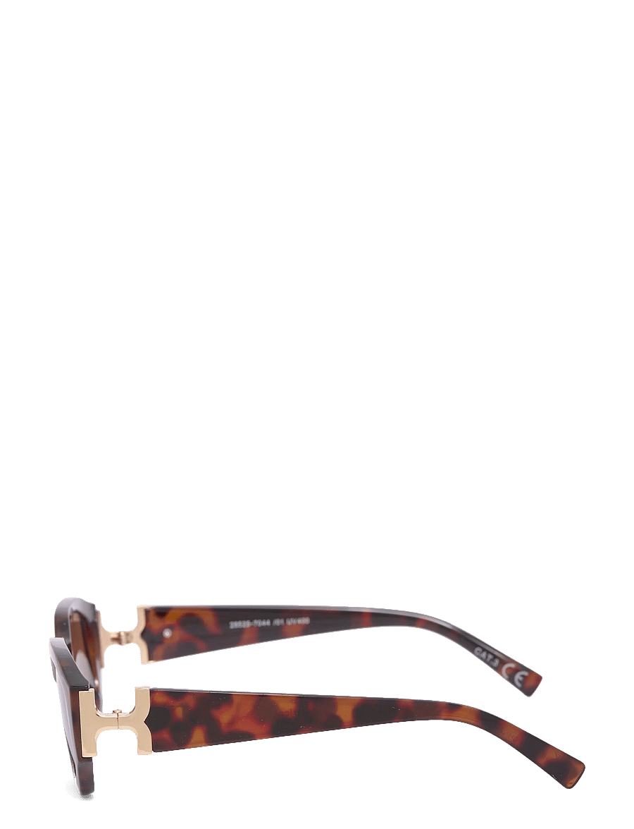 Gina Tricot - Bold sunglasses - kandilised päikeseprillid - dk turtle (7044) - 2