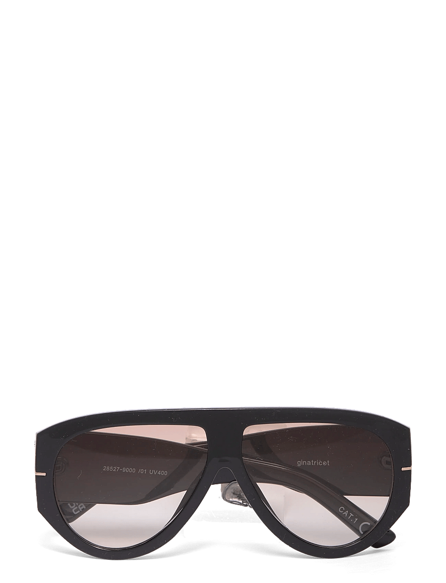 Gina Tricot - Bold aviator sunglasses - aviaatori päikeseprillid - black (9000) - 0