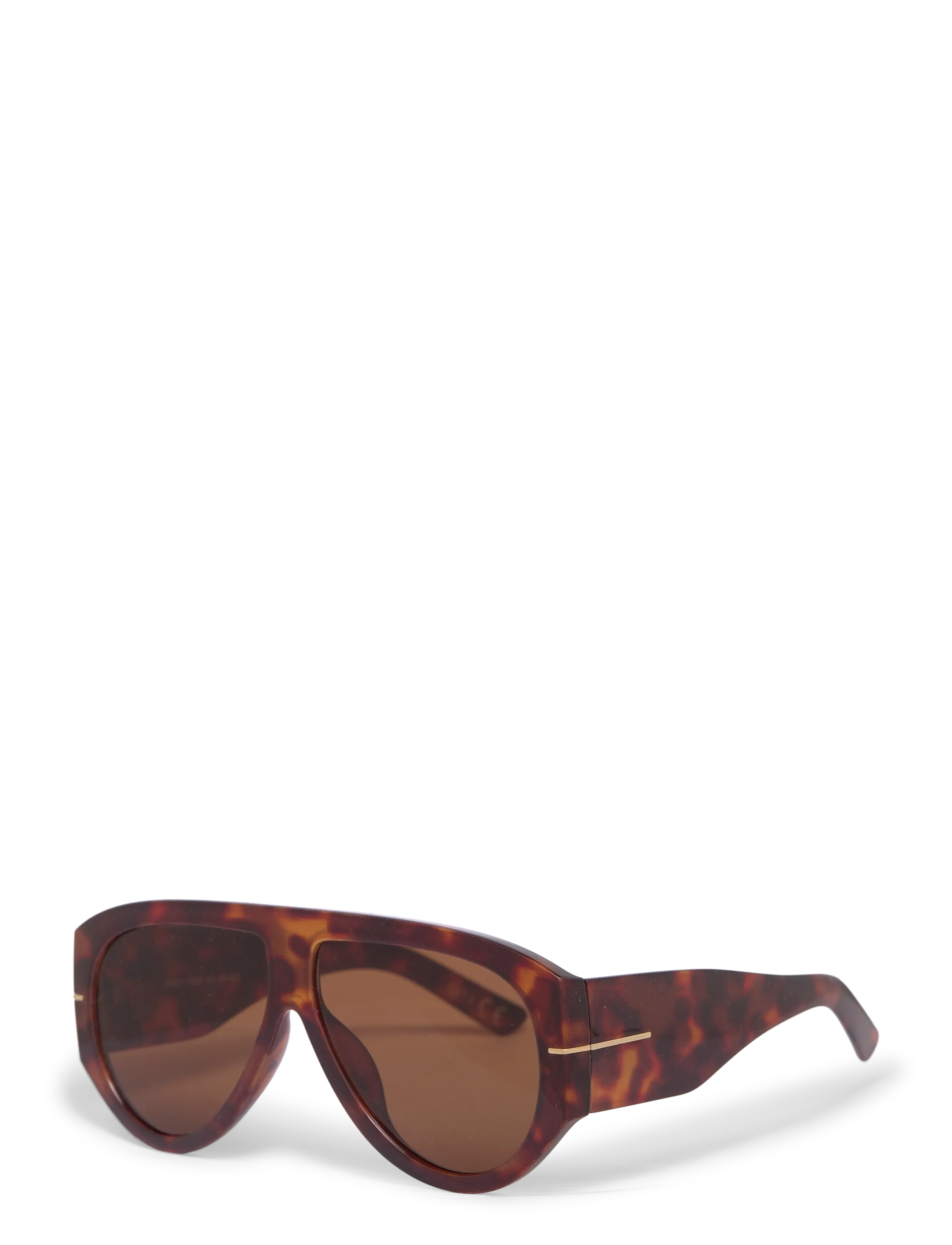 Gina Tricot - Bold aviator sunglasses - aviator solbriller - tortoise (7026) - 1