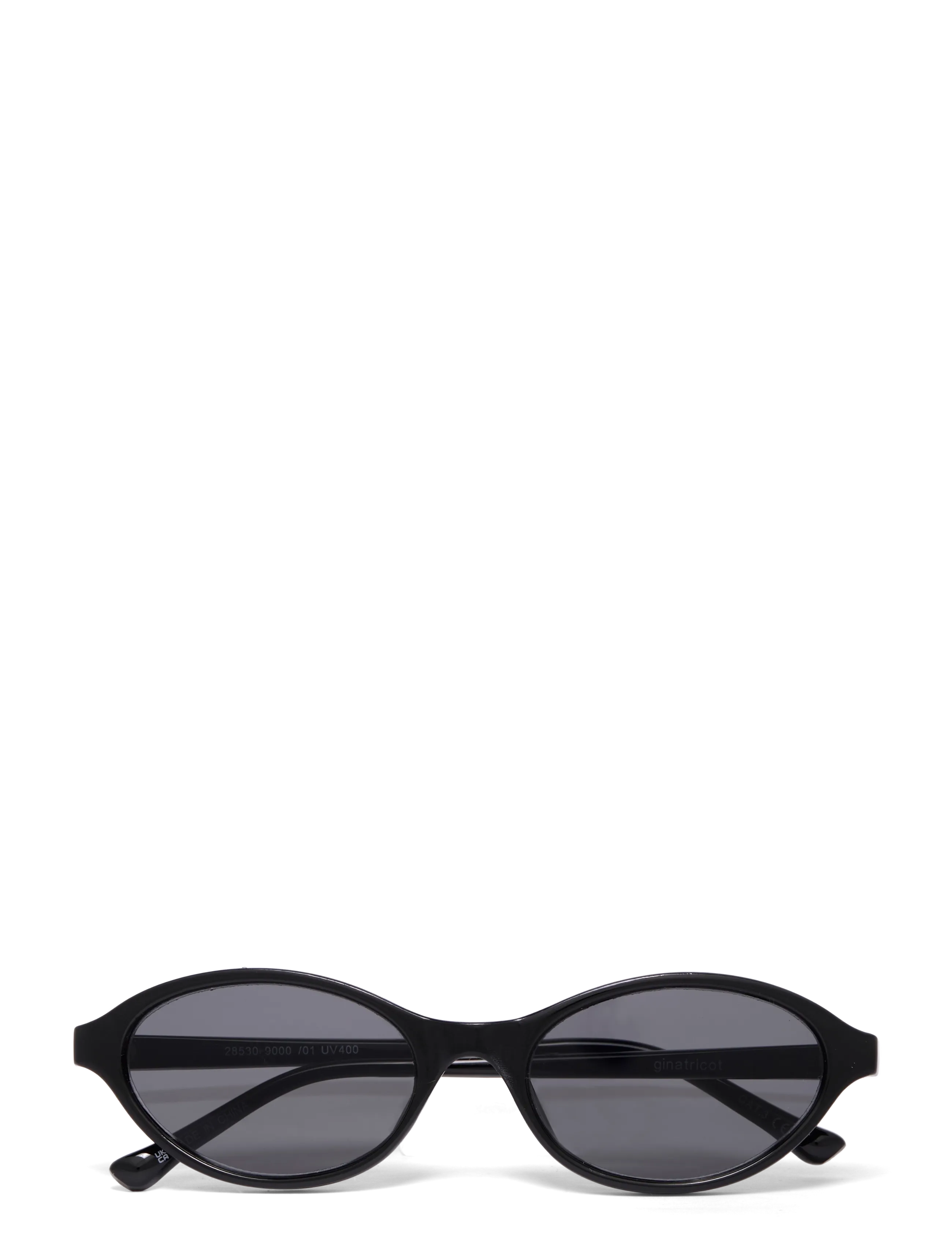 Gina Tricot Oval sunglasses - Nyheder - BLACK (9000) / black