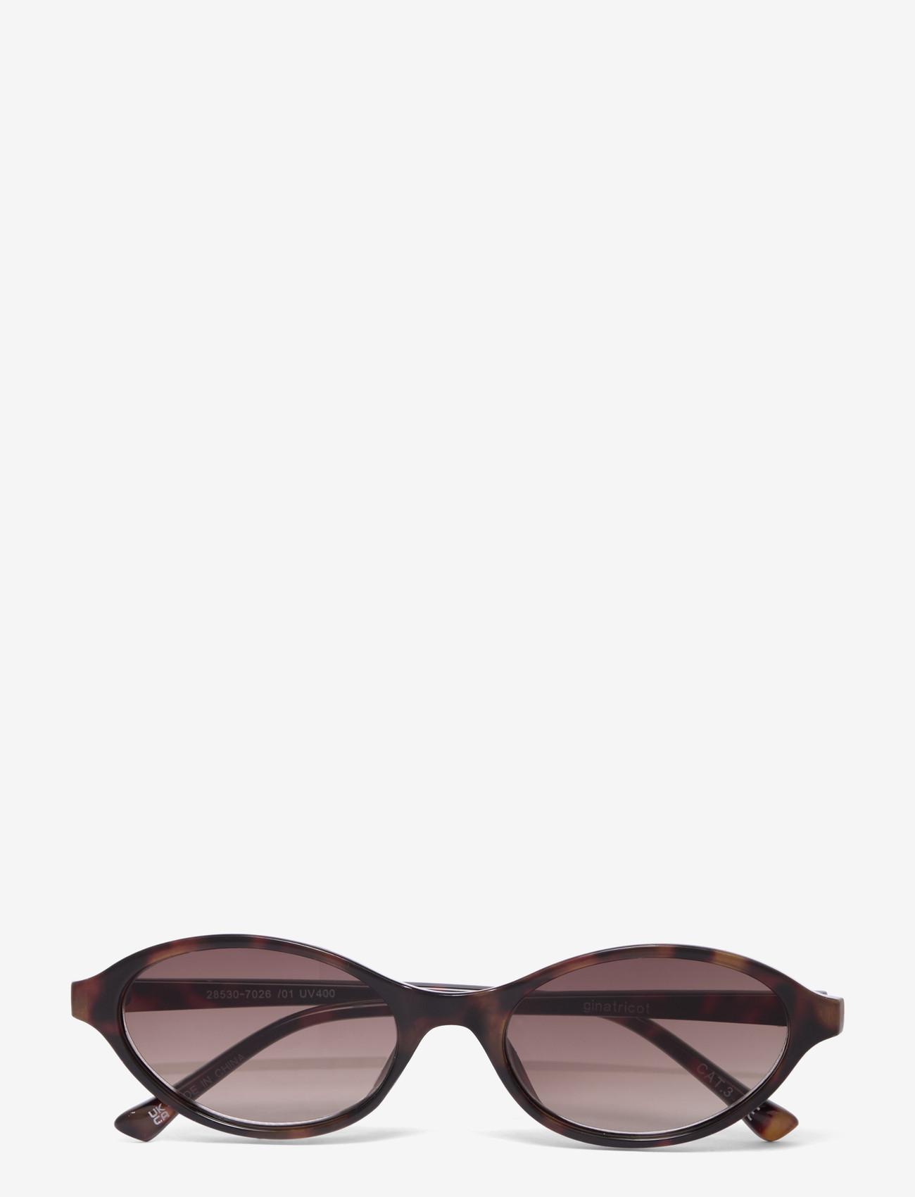 Gina Tricot - Oval sunglasses - cateye solbriller - tortoise (7026) - 0