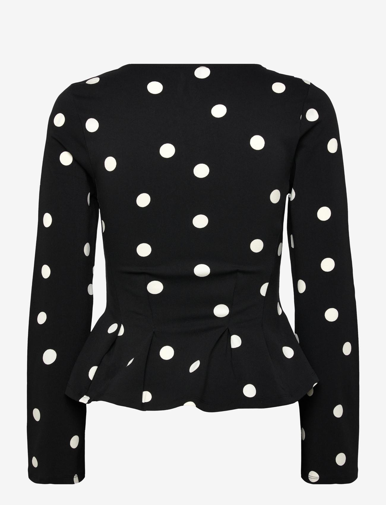 Gina Tricot - Peplum top - pikkade varrukatega pluusid - black (9000) - 1