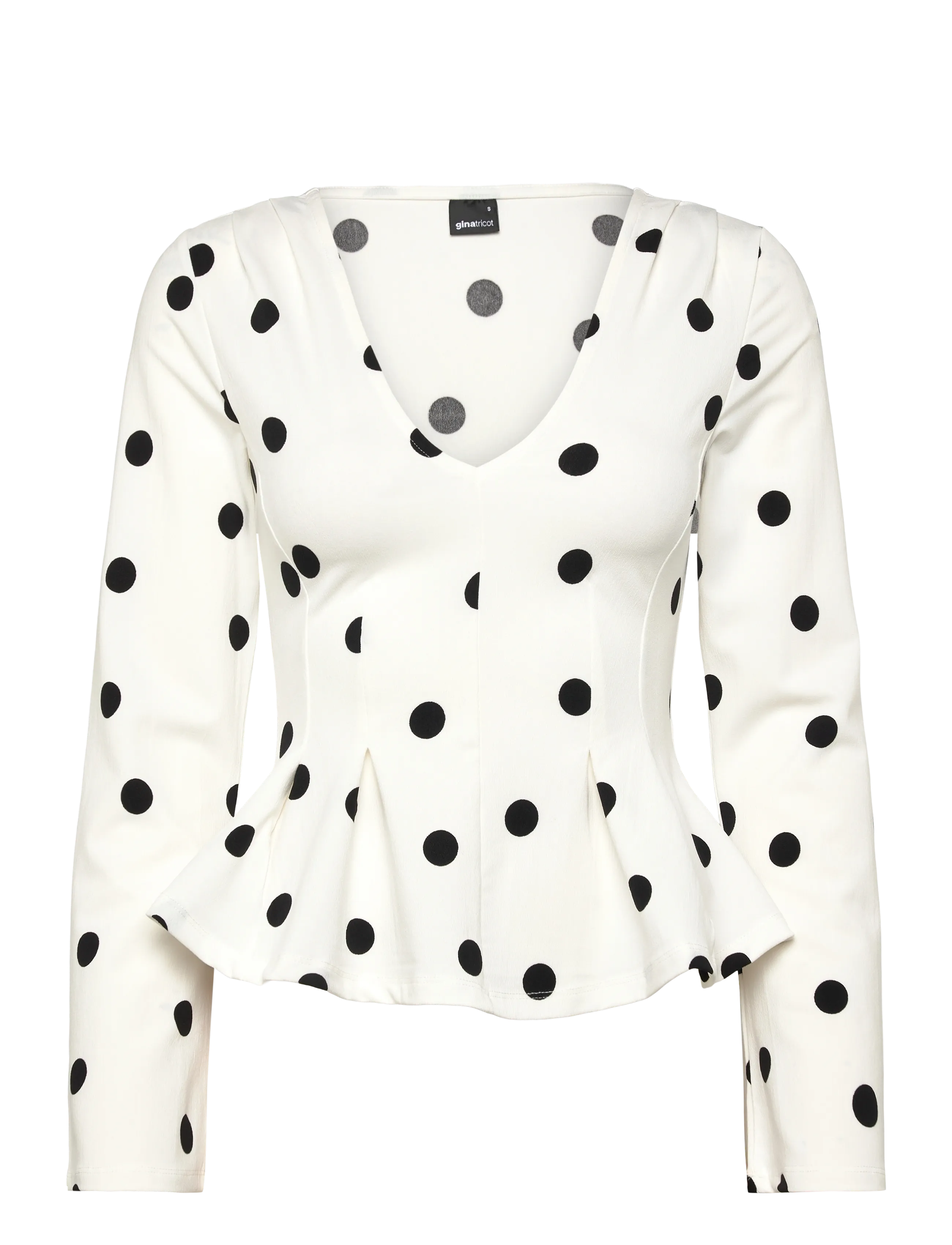 Peplum top - CREAM (1047)