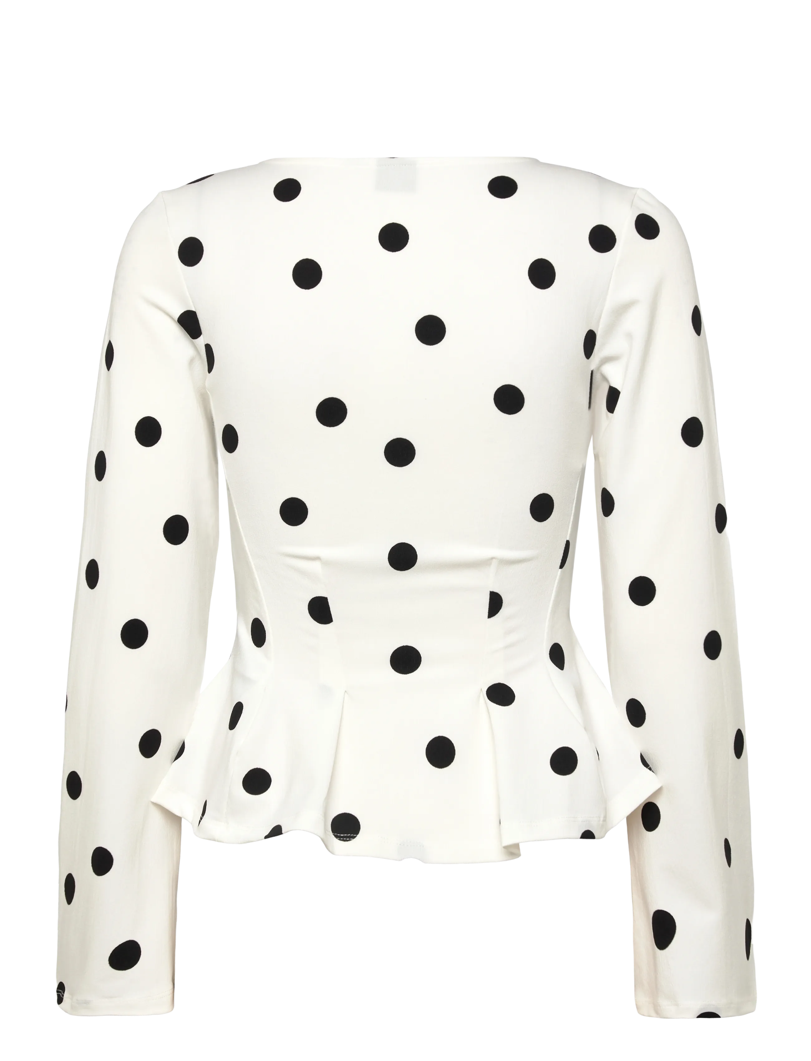 Gina Tricot - Peplum top - langermede bluser - cream (1047) - 1