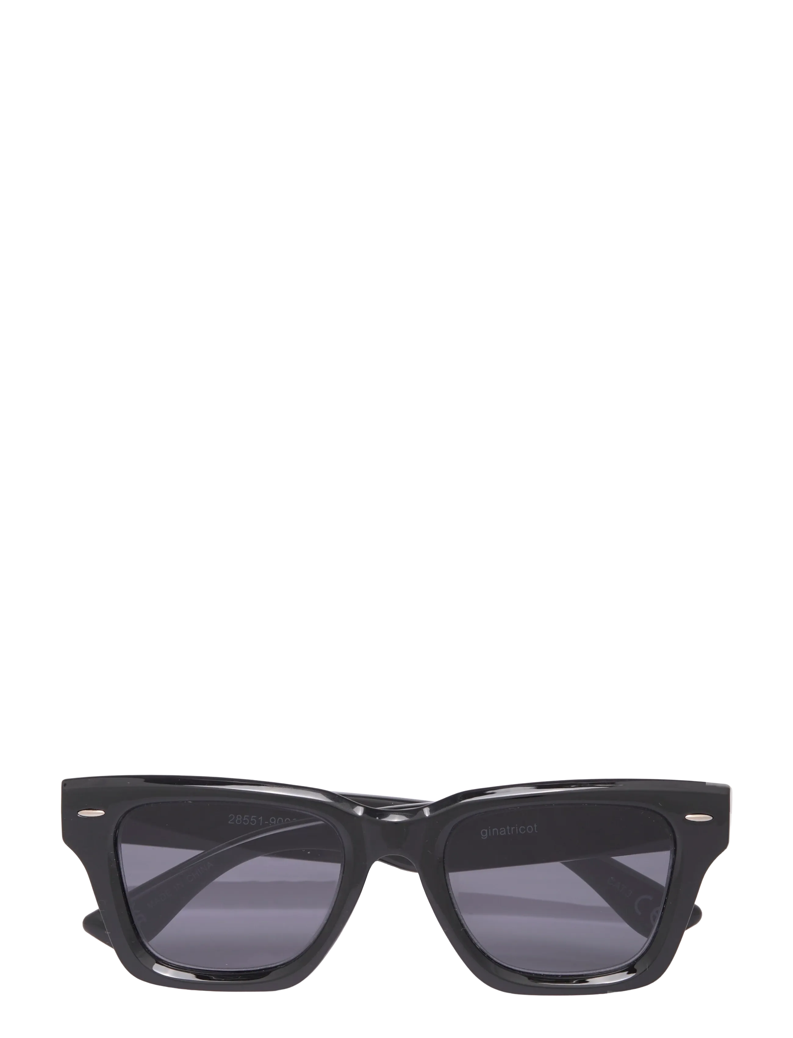 Gina Tricot Classic Sunglasses, One Size, Black, Solbriller > Wayfarer-Solbriller Med D-Stel, Dame