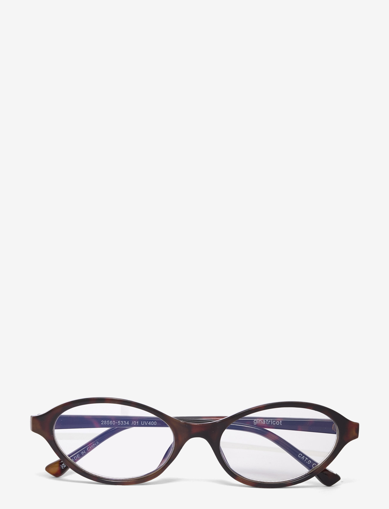 Gina Tricot - Oval blue light glasses - blue light-briller - blue/turtle (5334) - 0