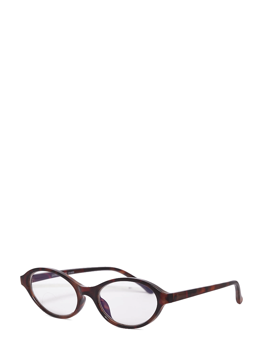 Gina Tricot - Oval blue light glasses - blåljusglasögon - blue/turtle (5334) - 1