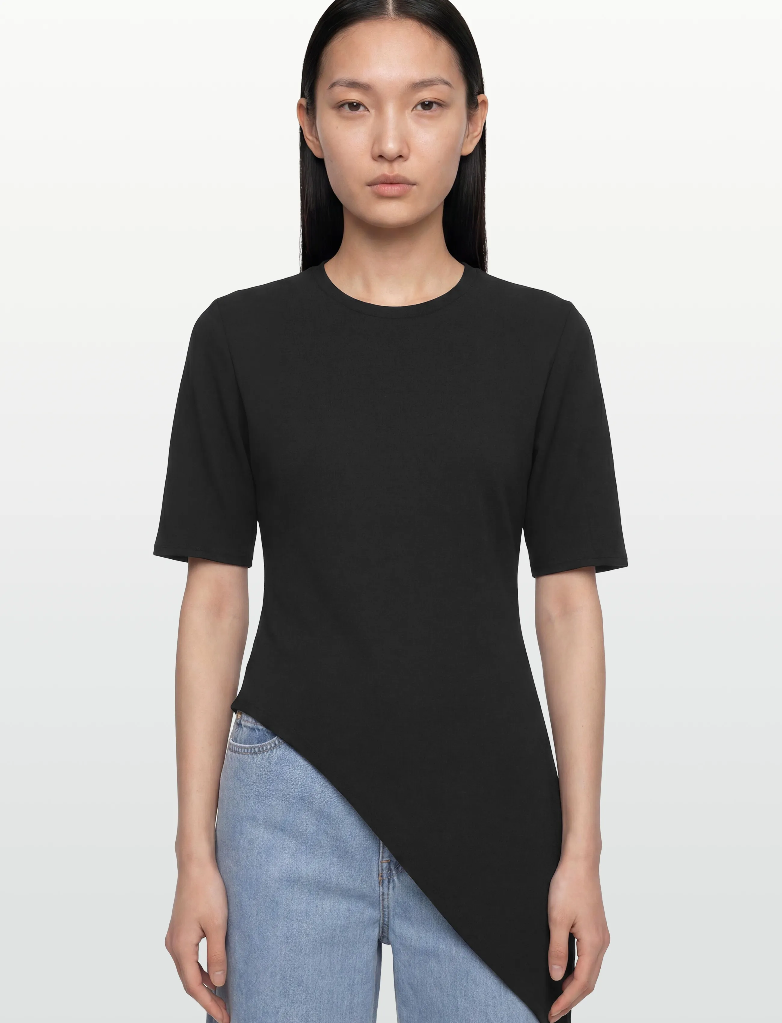 Gina Tricot - Asymmetric top - t-paidat - black (9000) - 3