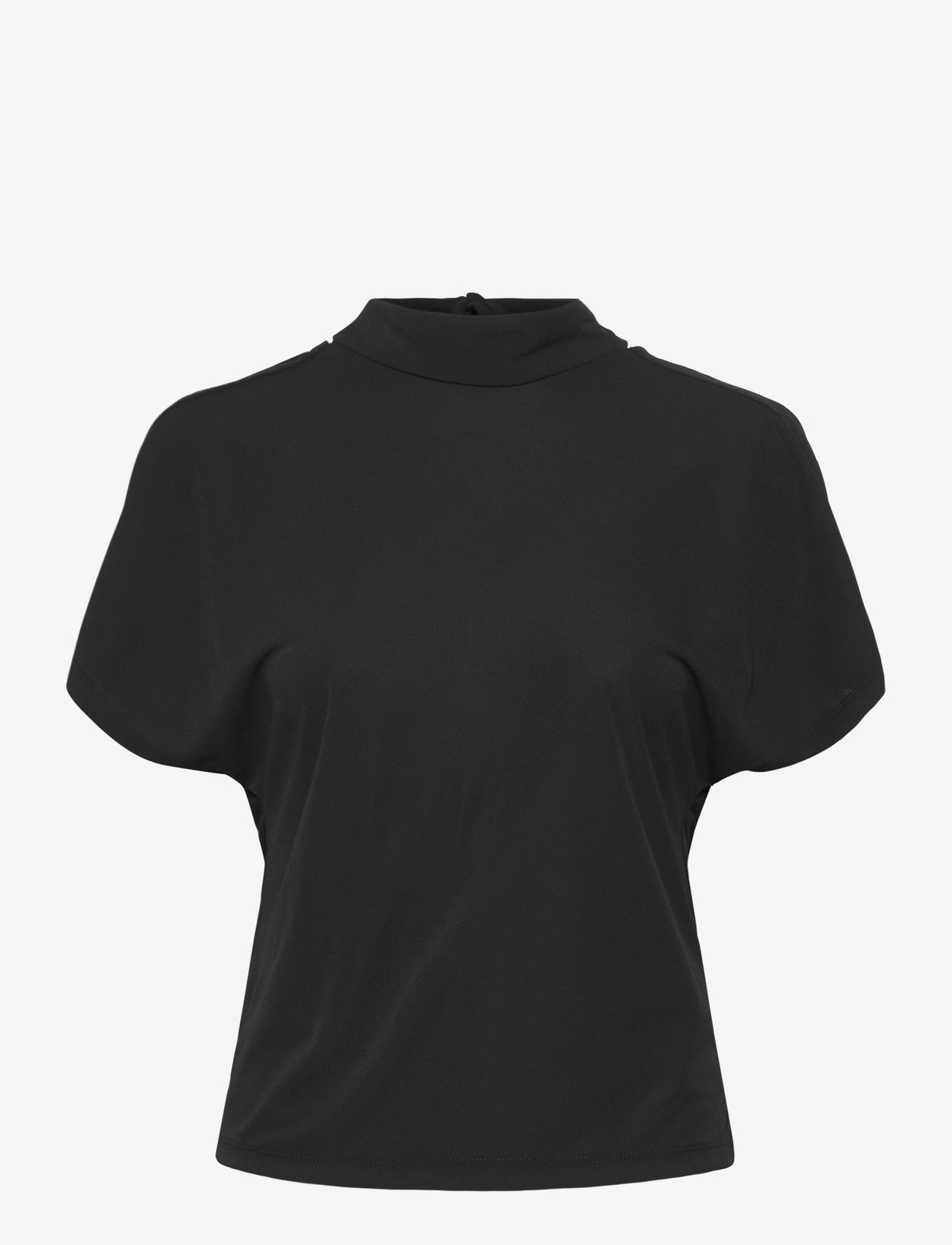 Gina Tricot - Tie top - t-shirts - black (9000) - 0