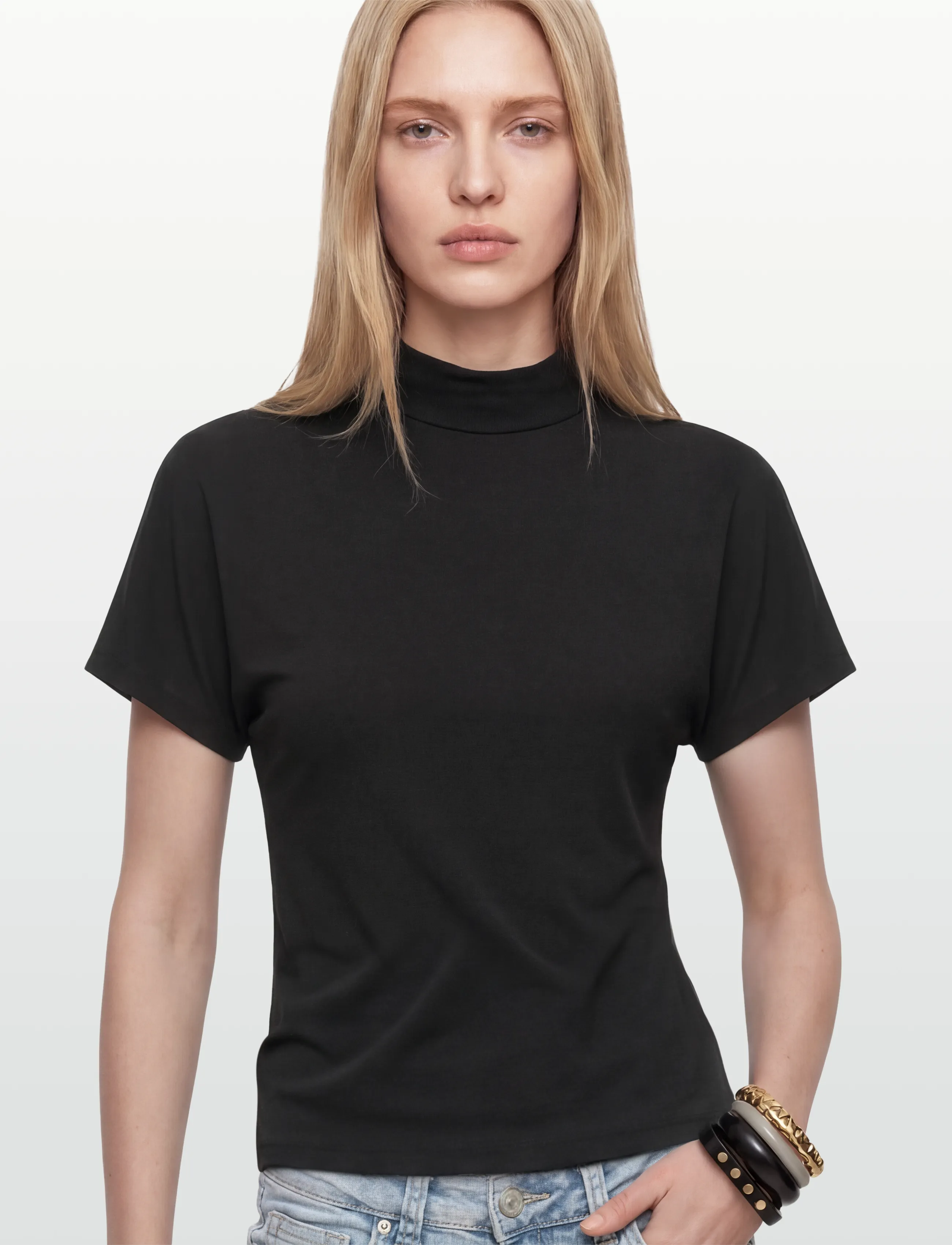 Gina Tricot - Tie top - t-shirts - black (9000) - 3
