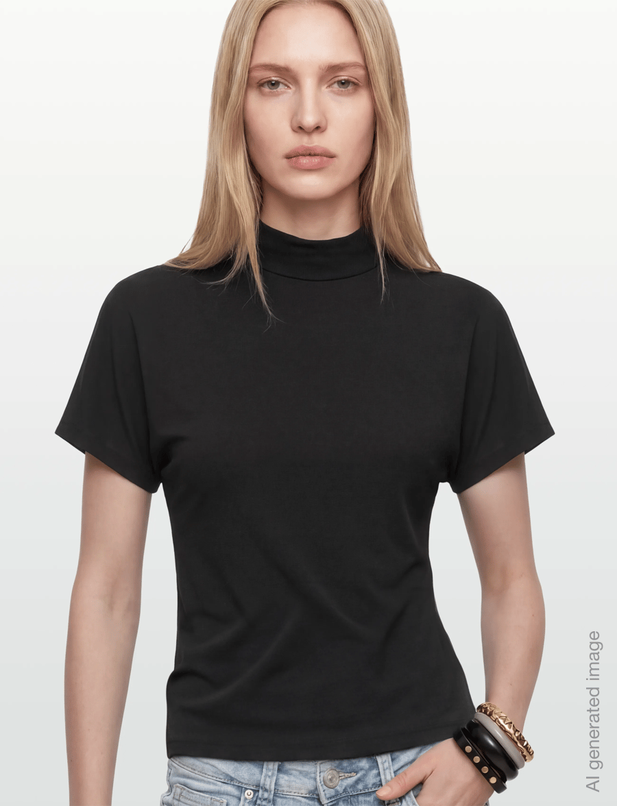 Gina Tricot - Tie top - t-shirts - black (9000) - 3