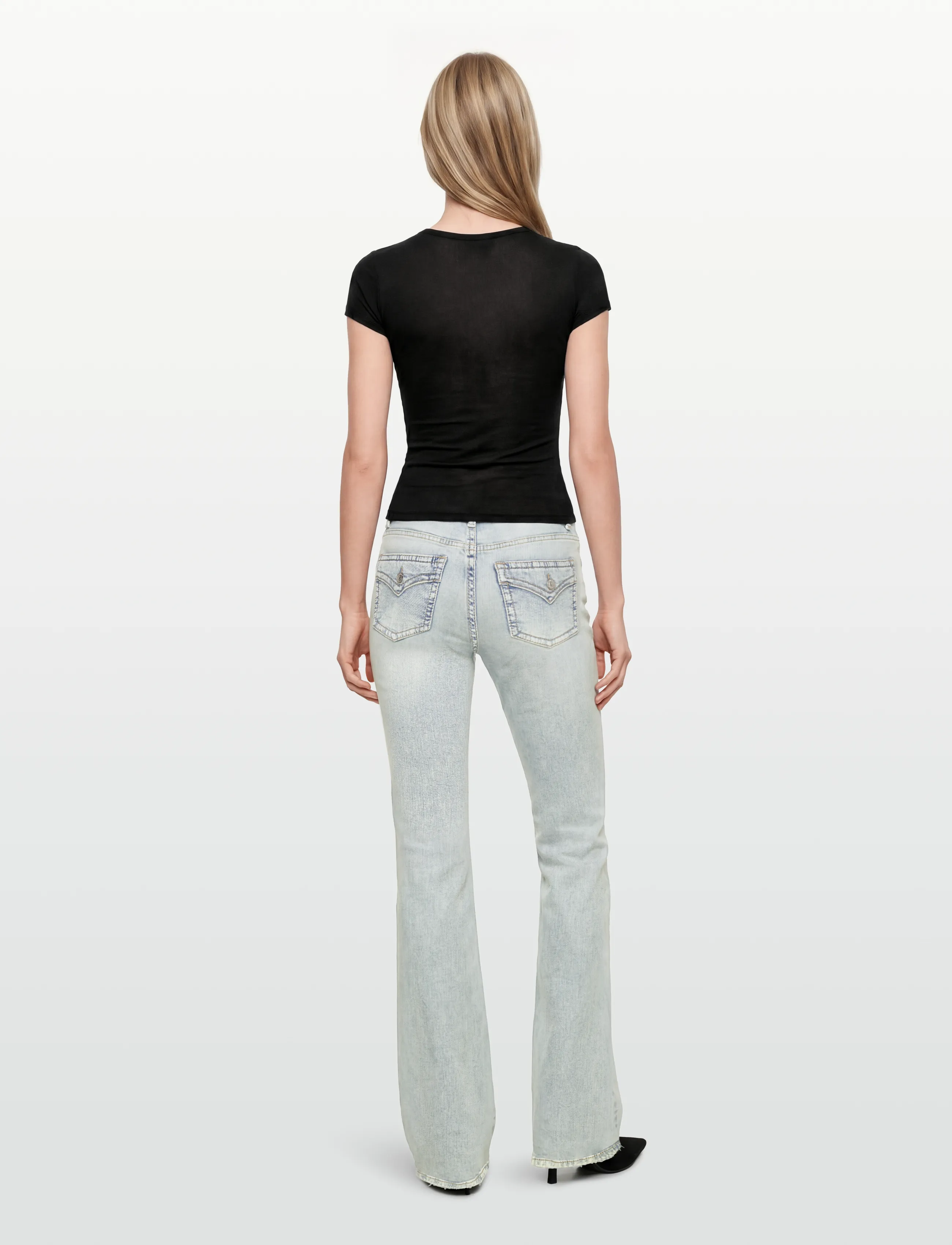 Gina Tricot - Slim fit top - t-shirts - black (9000) - 4