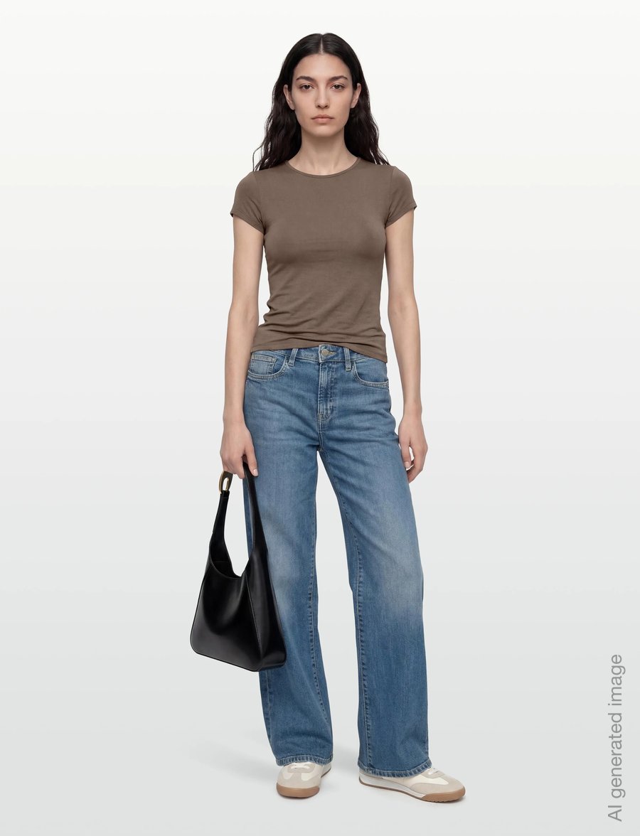 Gina Tricot - Slim fit top - t-shirts - falcon (7092) - 0
