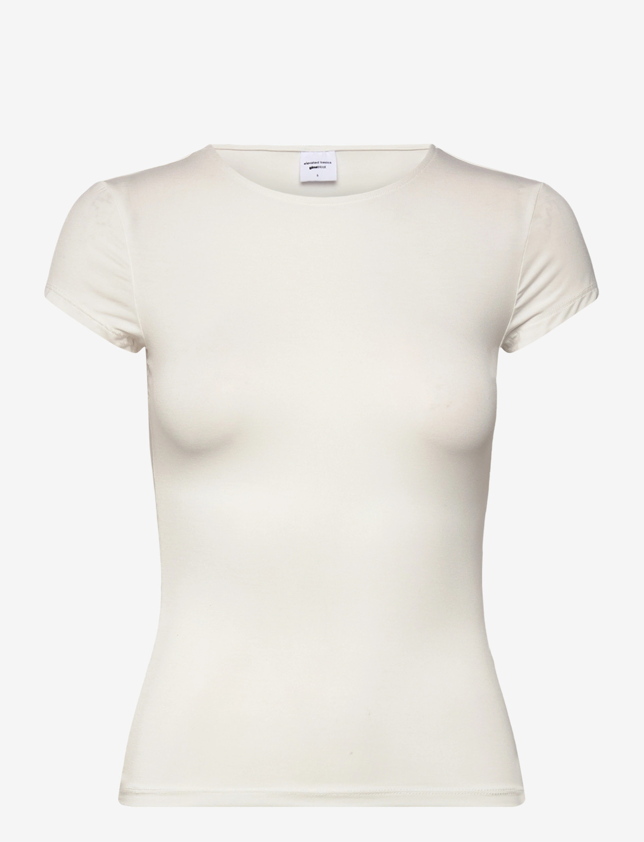 Gina Tricot - Slim fit top - t-shirts - offwhite - 0