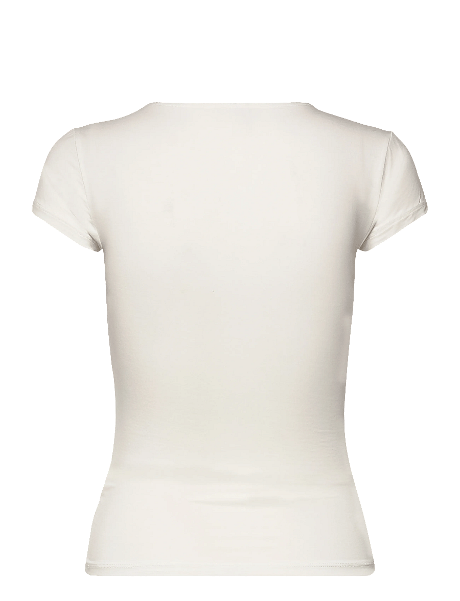Gina Tricot - Slim fit top - t-shirts - offwhite - 2