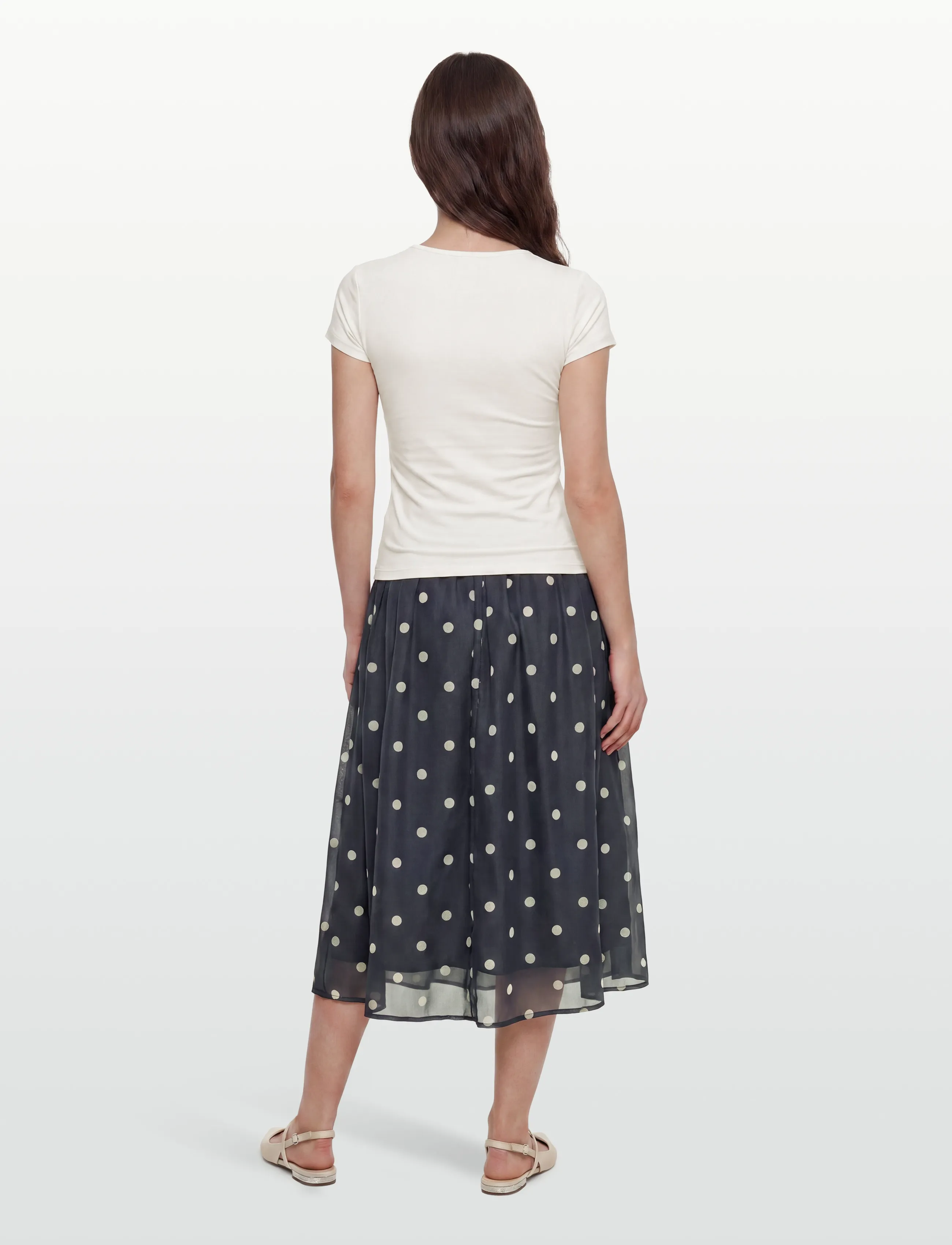Gina Tricot - Slim fit top - t-shirts - offwhite - 4